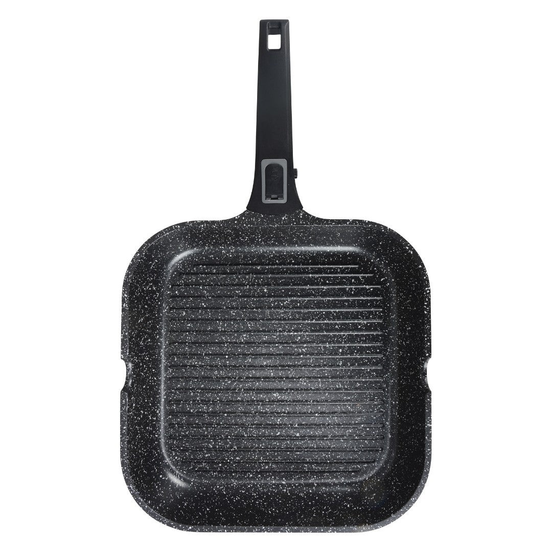 Tigaie grill Bohmann, 28cm, aluminiu antiaderent