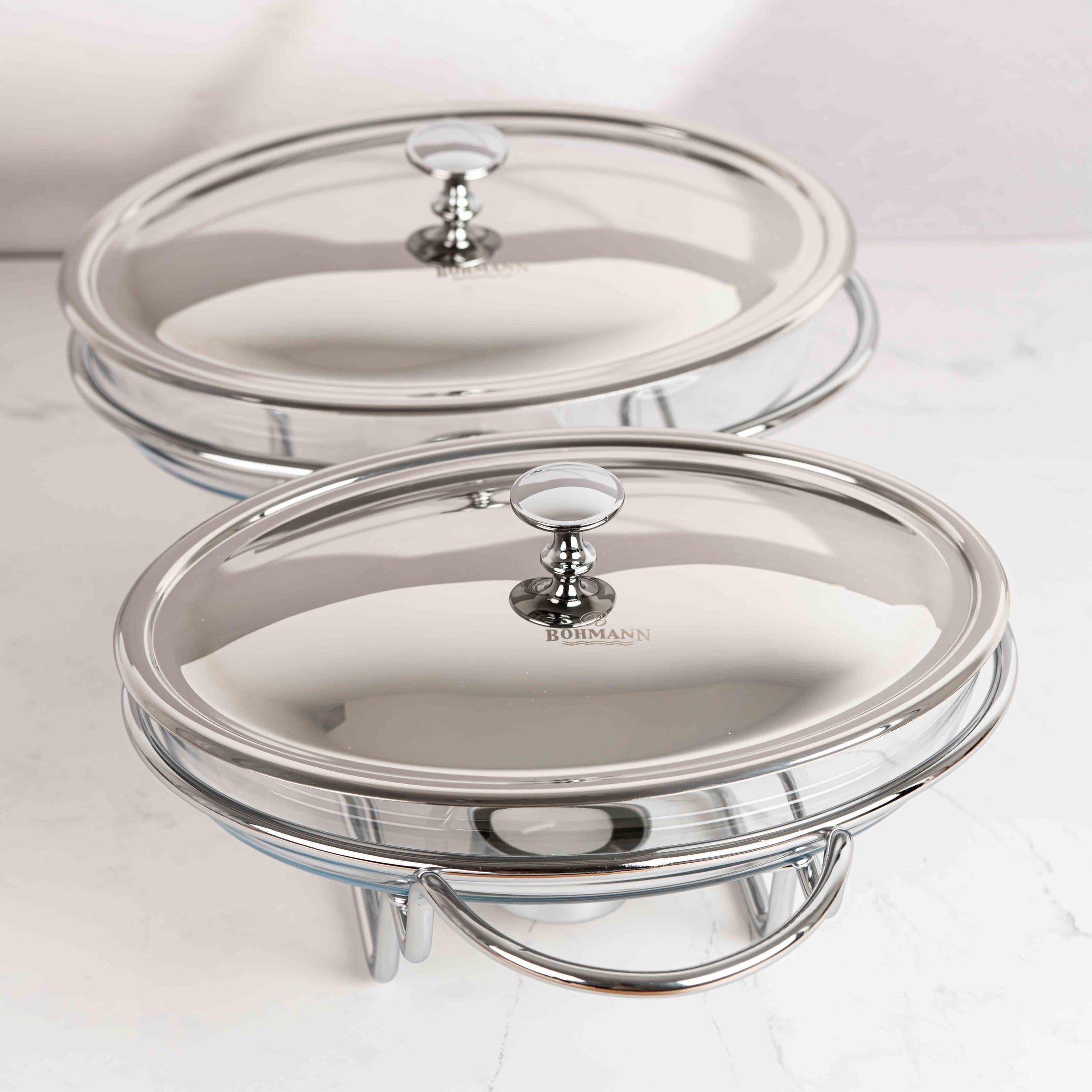 Vase termorezistente 3L cu suport inox