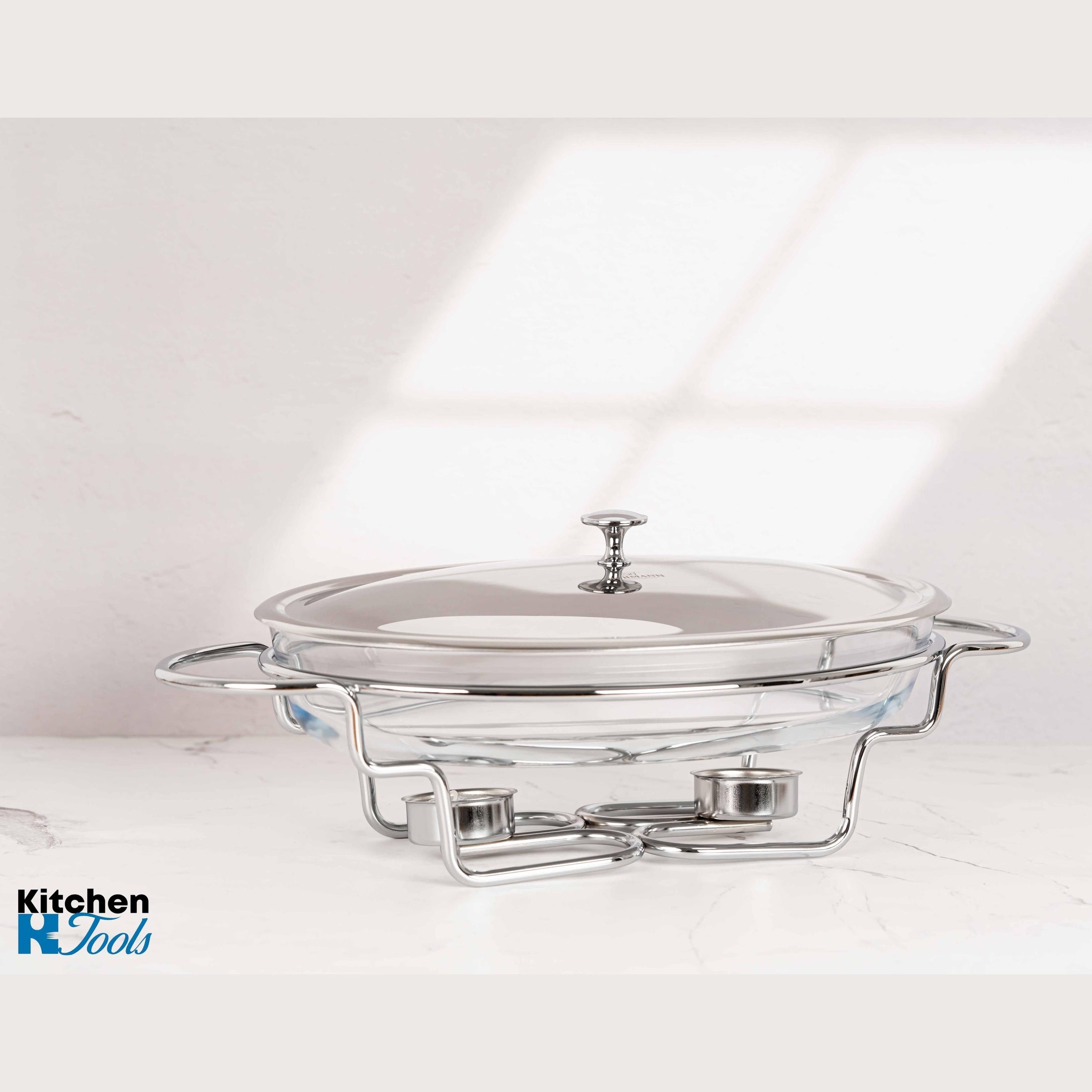 Chafing Dish 3L cu Capac și Suport Inox