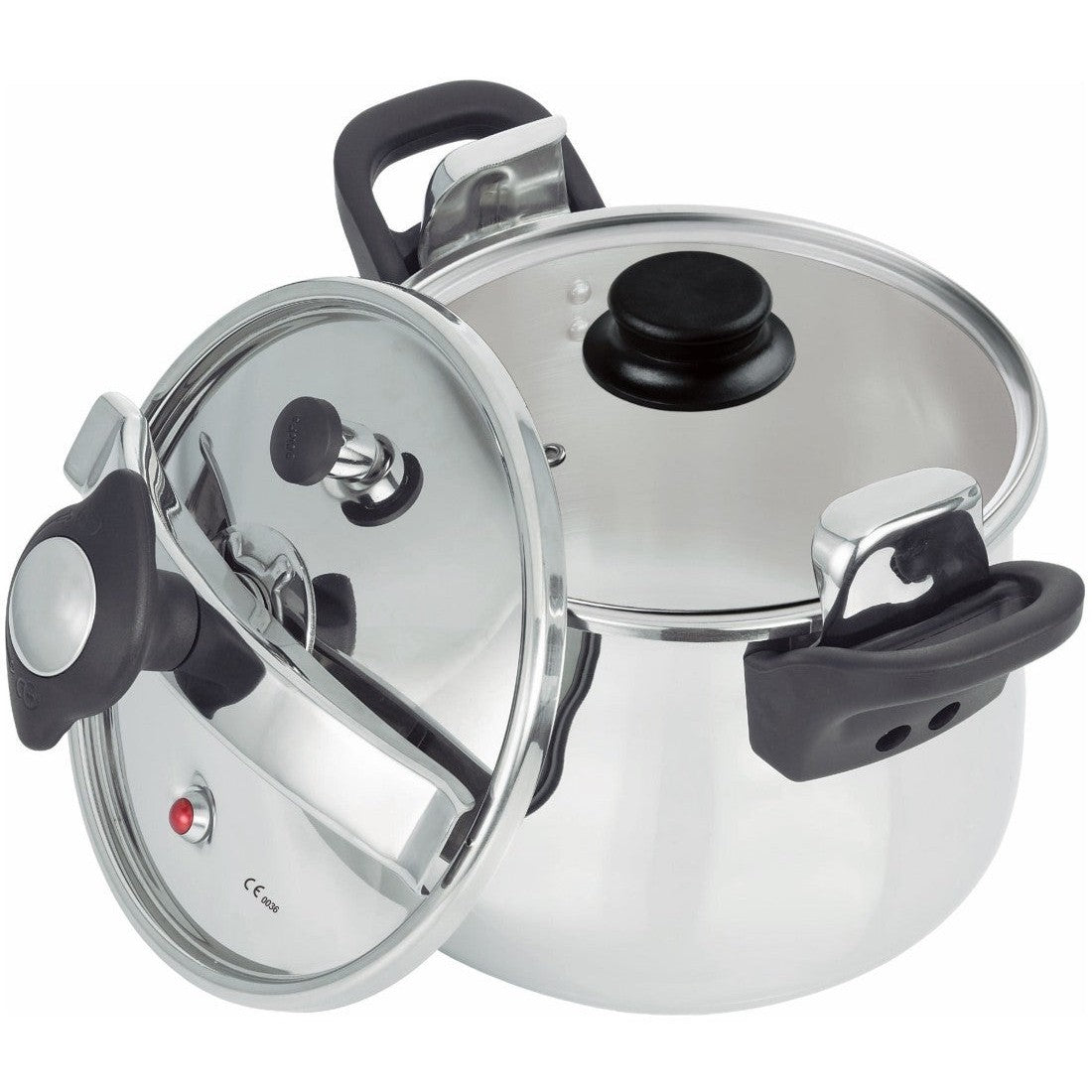 Oala sub presiune Rosberg 7L cu capac din sticla