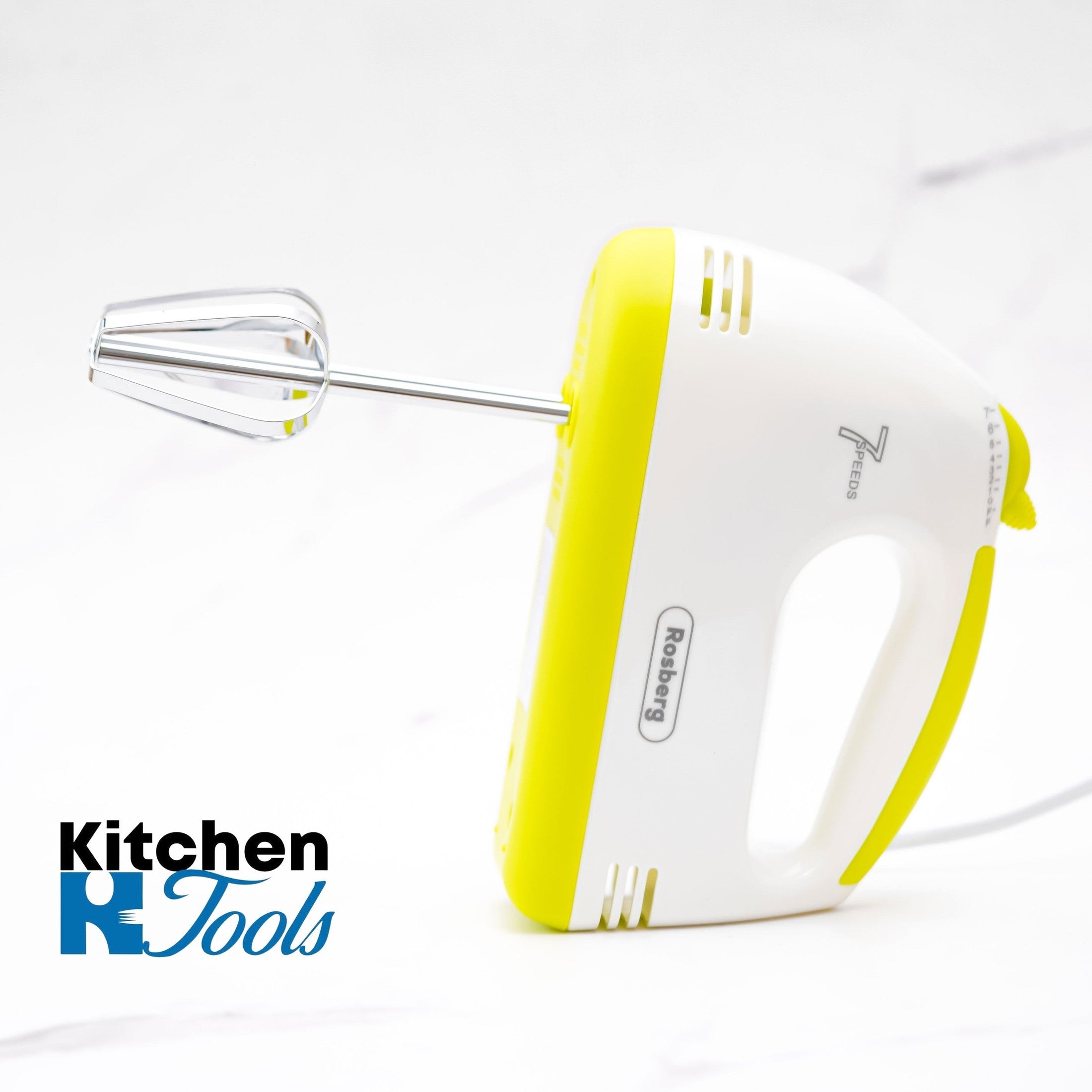 Mixer de mana Rosberg cu 4 accesorii, verde