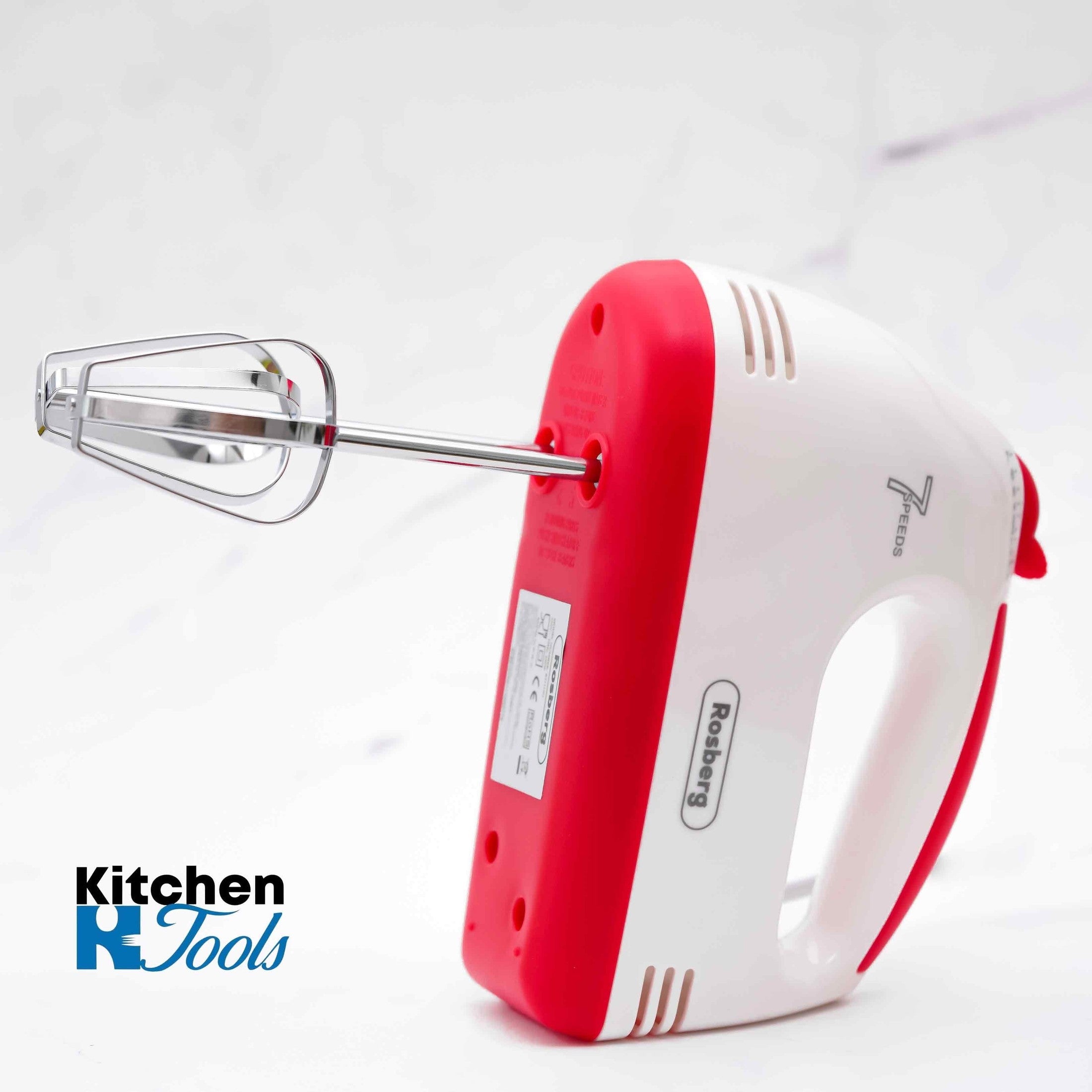 Mixer de mana Rosberg rosu cu 7 viteze