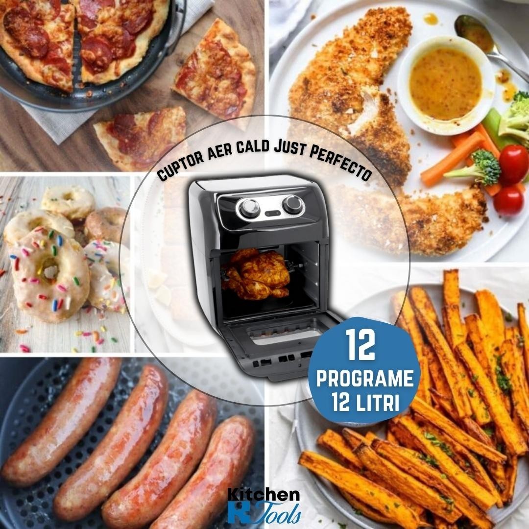 Cuptor Airfryer XXL 12 in 1 de la Just Perfecto