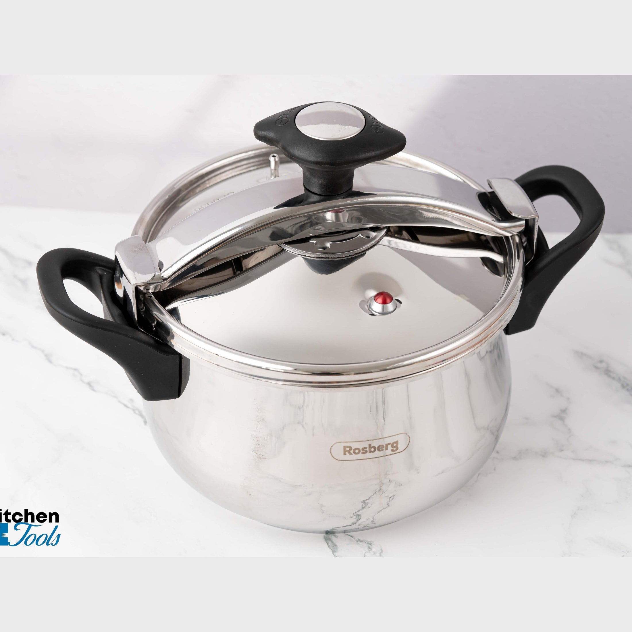 Oala sub presiune Rosberg 5L cu capac din sticlă