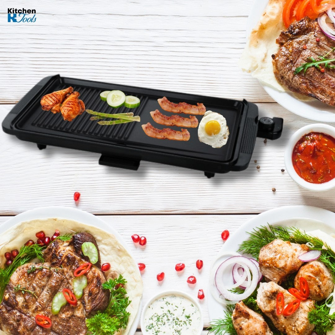 Grătar electric 1500W cu suprafață antiaderentă