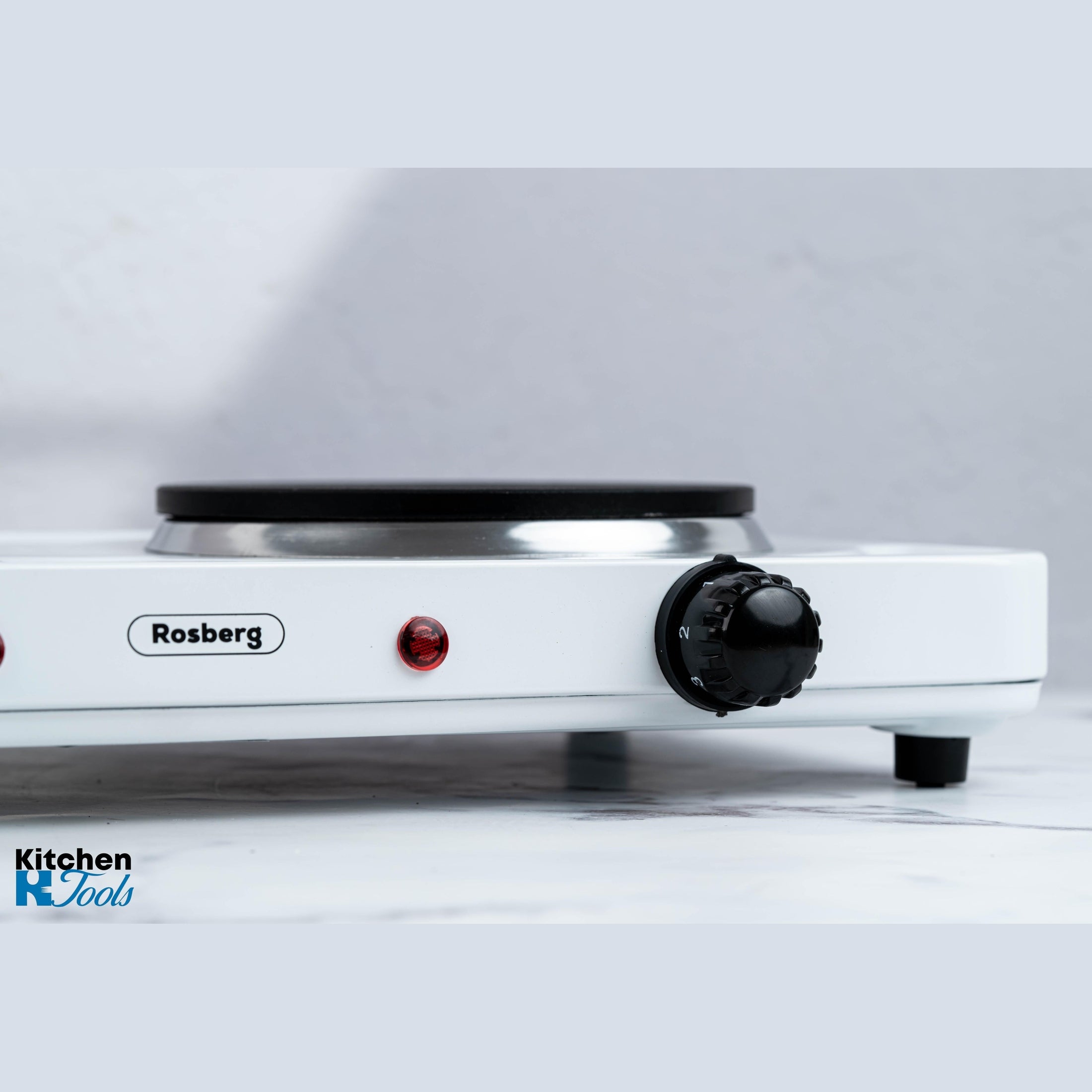 Plita electrica Rosberg, 2 arzatoare, alb