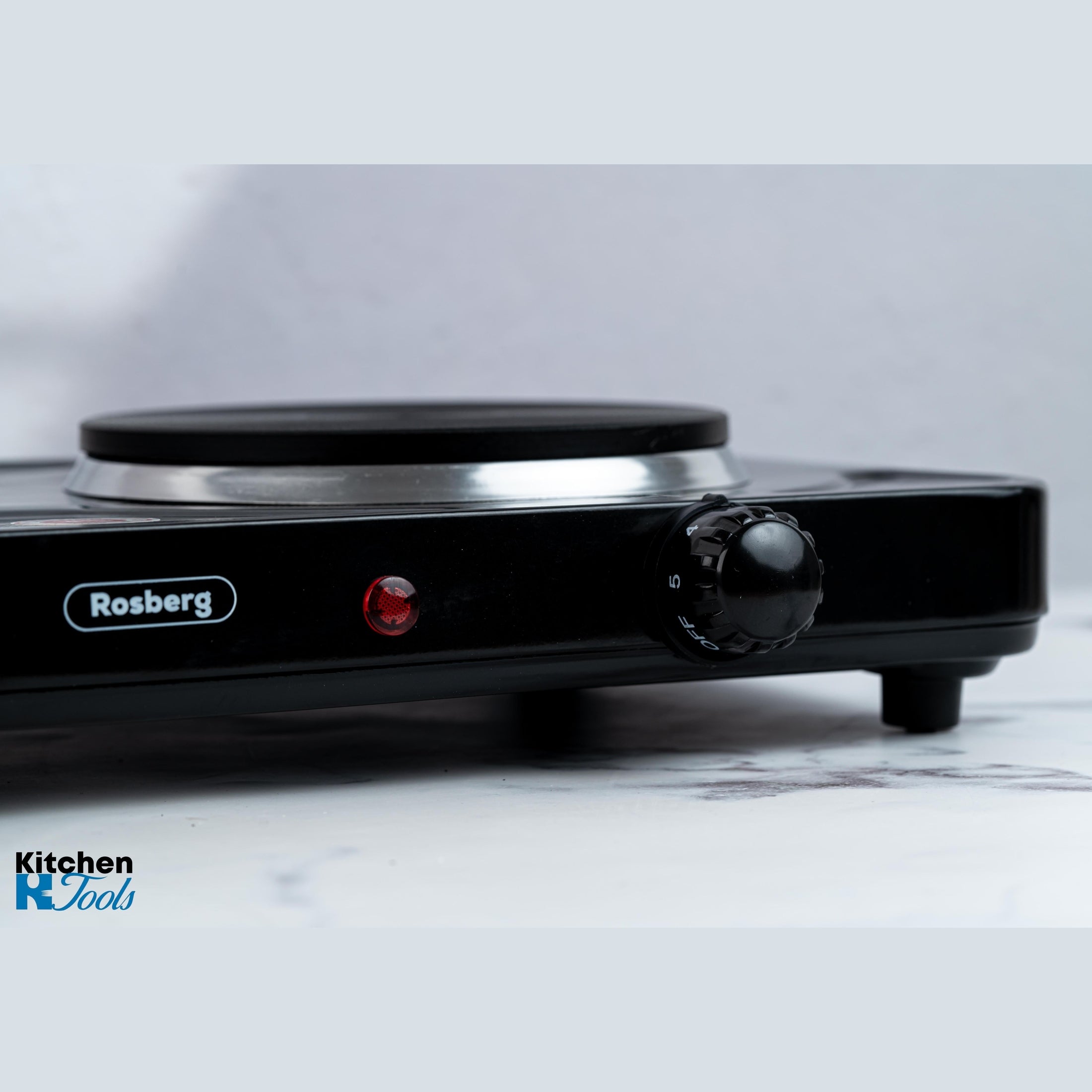 Plita electrica dubla 2500 W, 51x26x6 cm, Rosberg