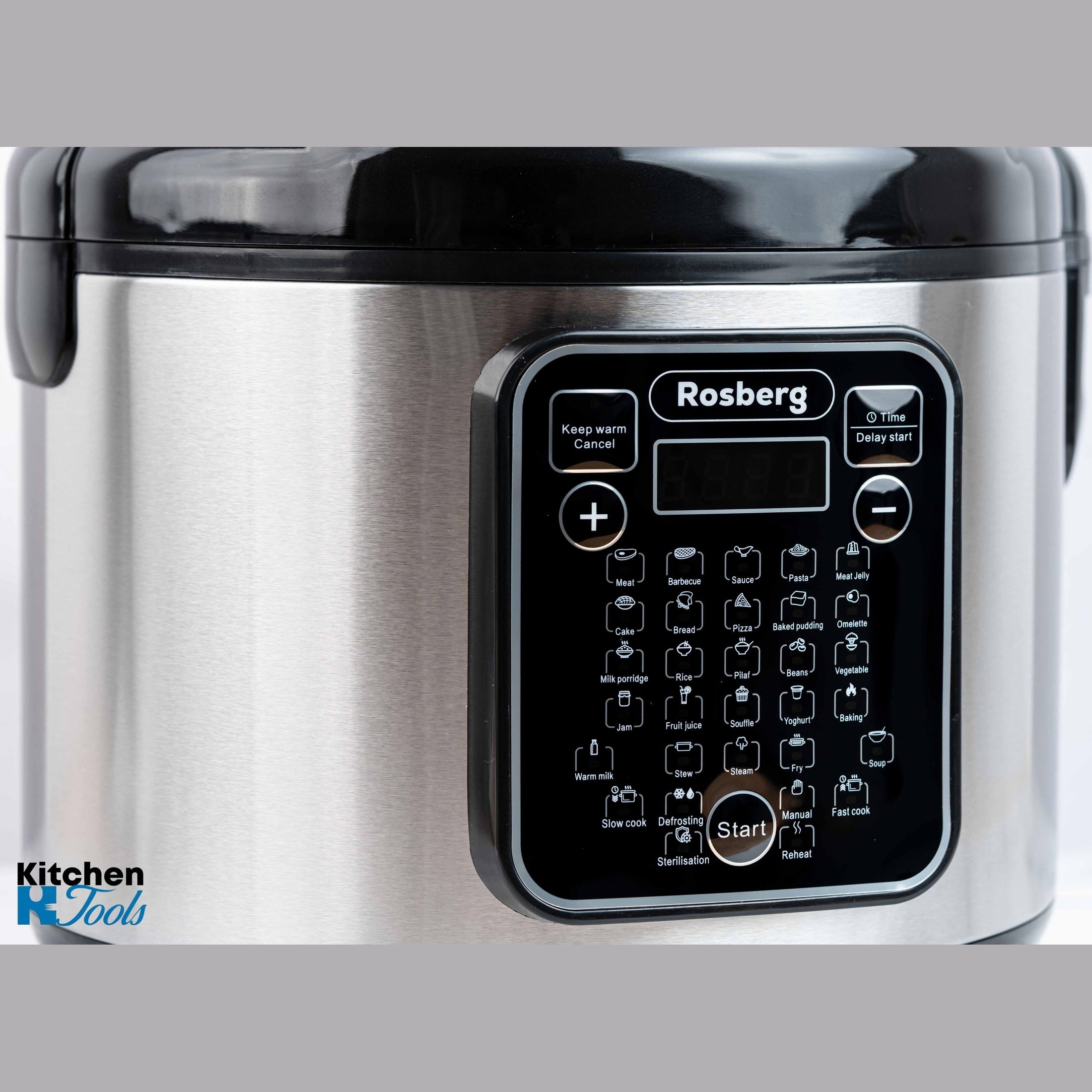 Multicooker Rosberg din inox, 5L, 780W