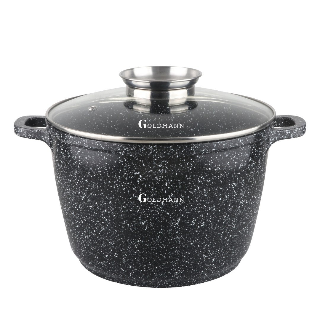 Oală aluminiu 6.2L, acoperire ceramică Goldmann