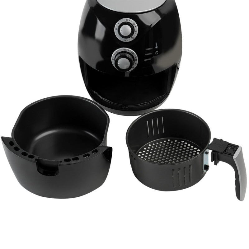 Friteuza Airfryer cu aer cald Rosberg, 1600W, Negru