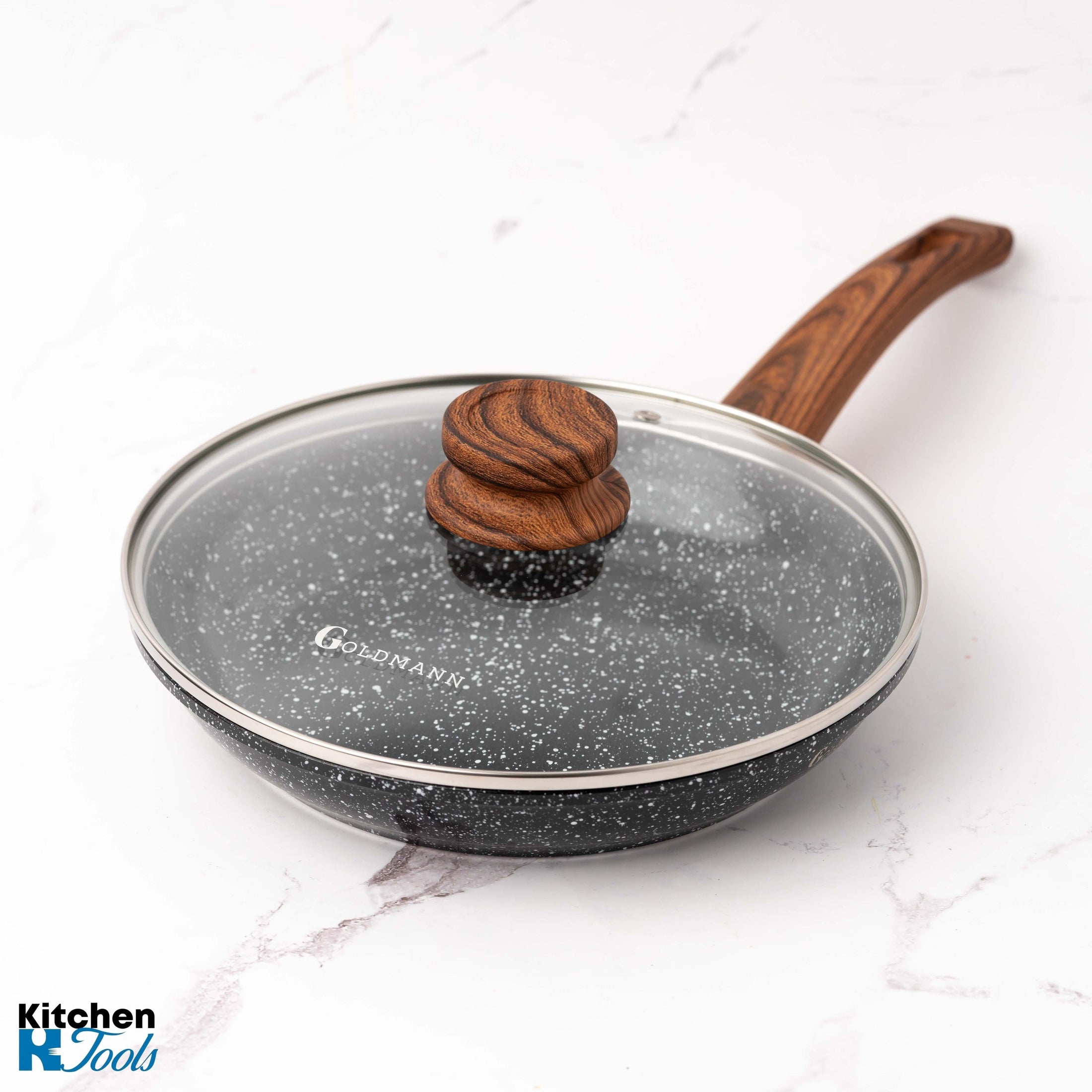 Tigaie Goldmann 20cm, acoperire ceramică, maner soft touch