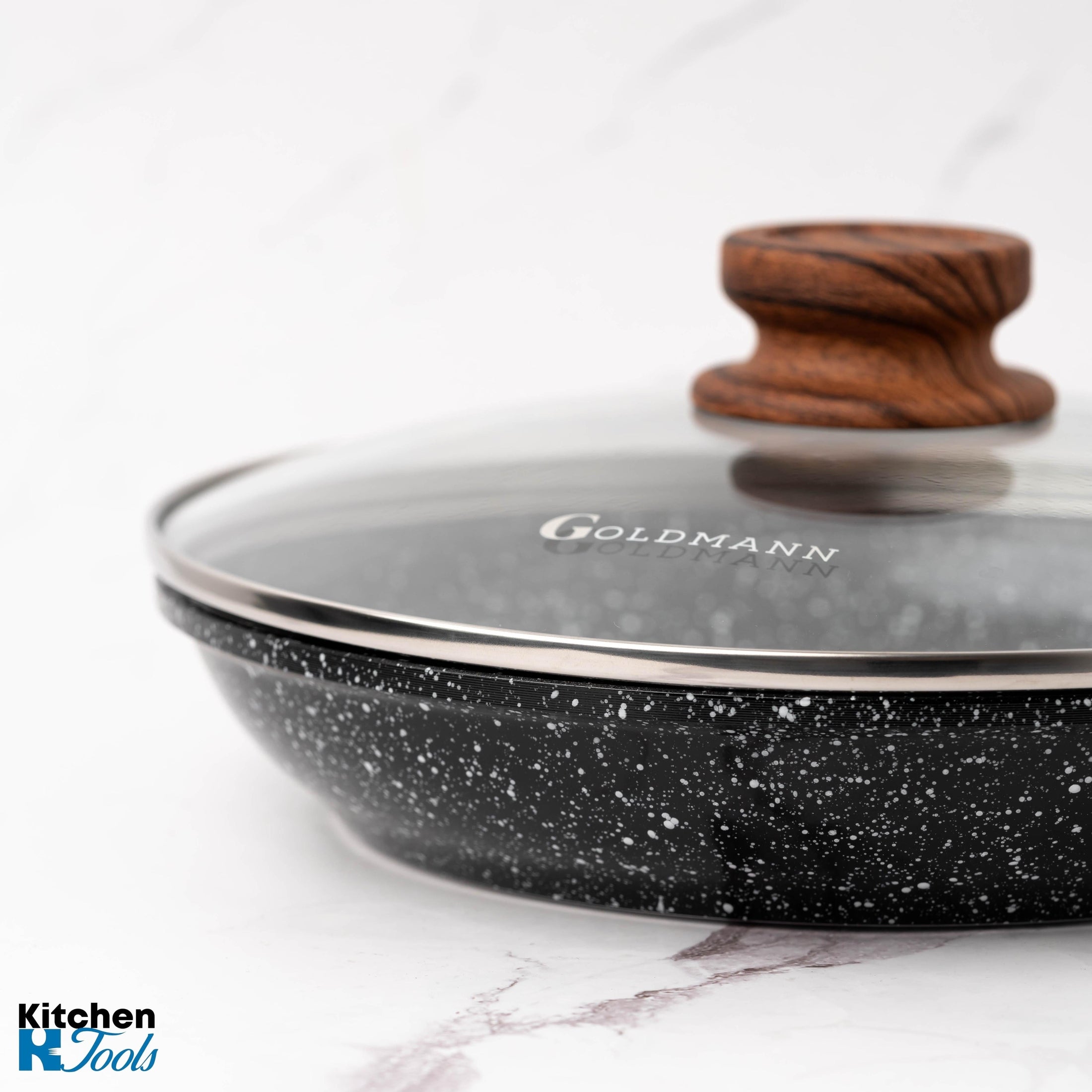 Tigaie Goldmann 20cm, acoperire ceramică, maner soft touch