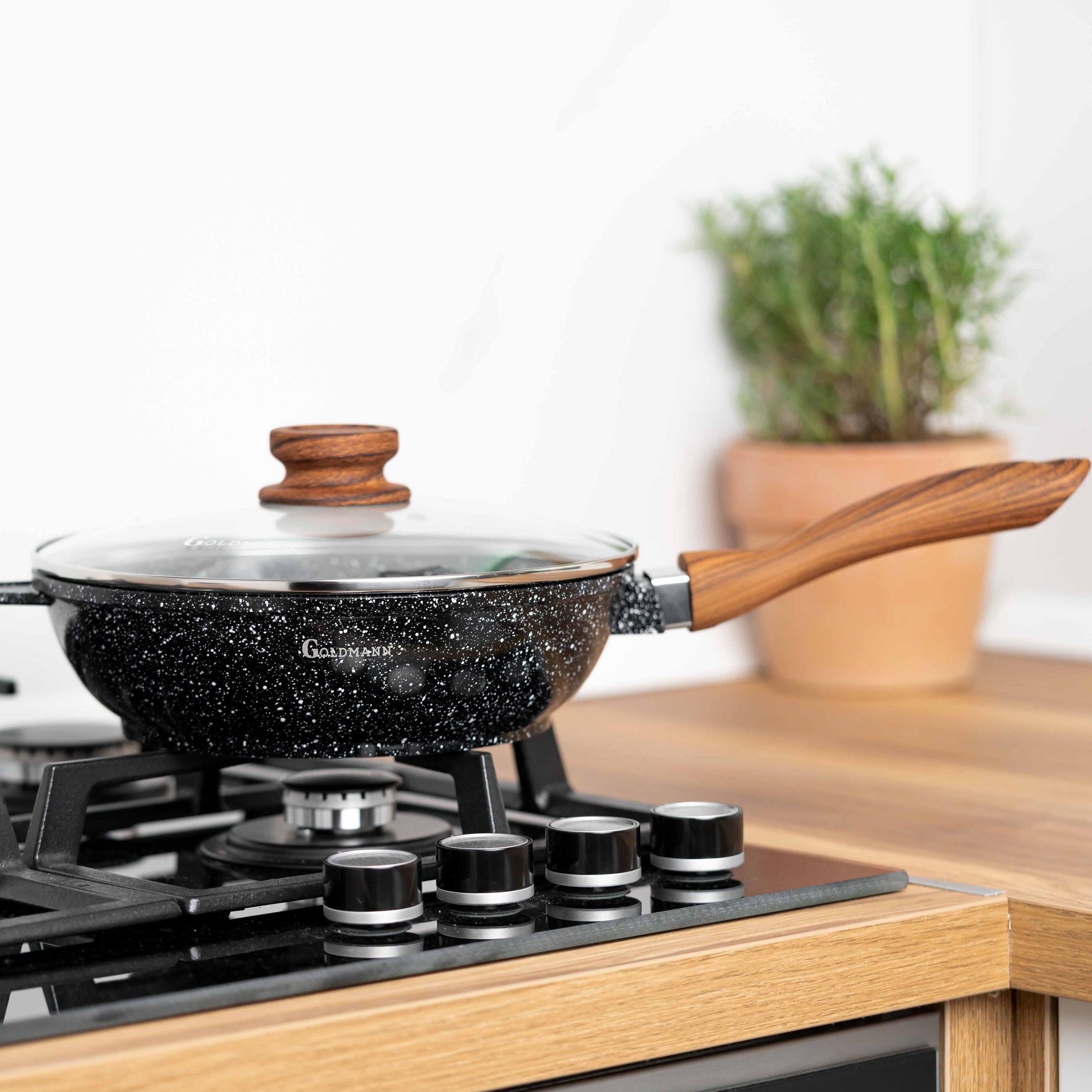 Tigaie aluminiu Goldmann 24x7 cm, acoperire ceramică