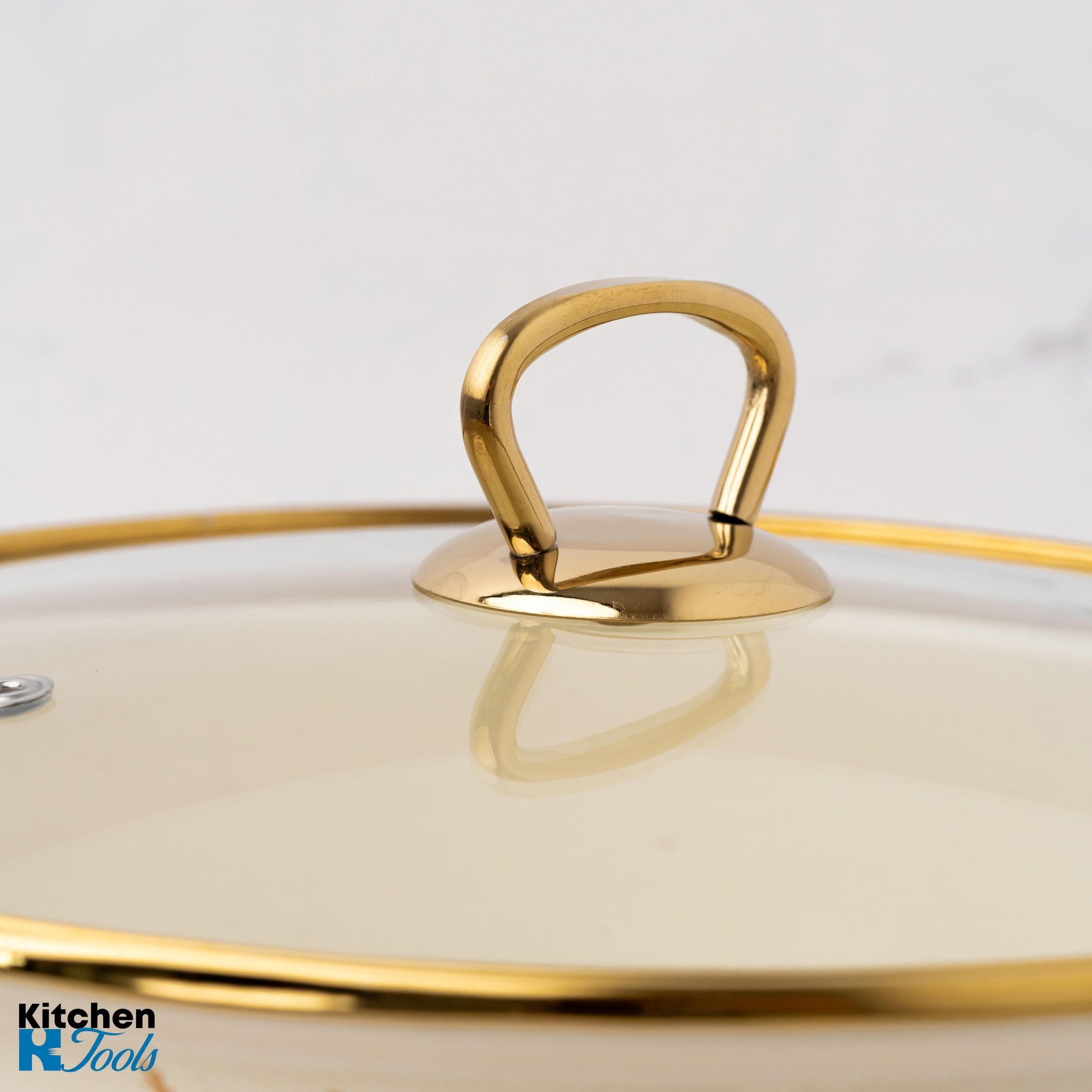 Cratiță emailată Goldmann 20x13cm cu mânere aurii