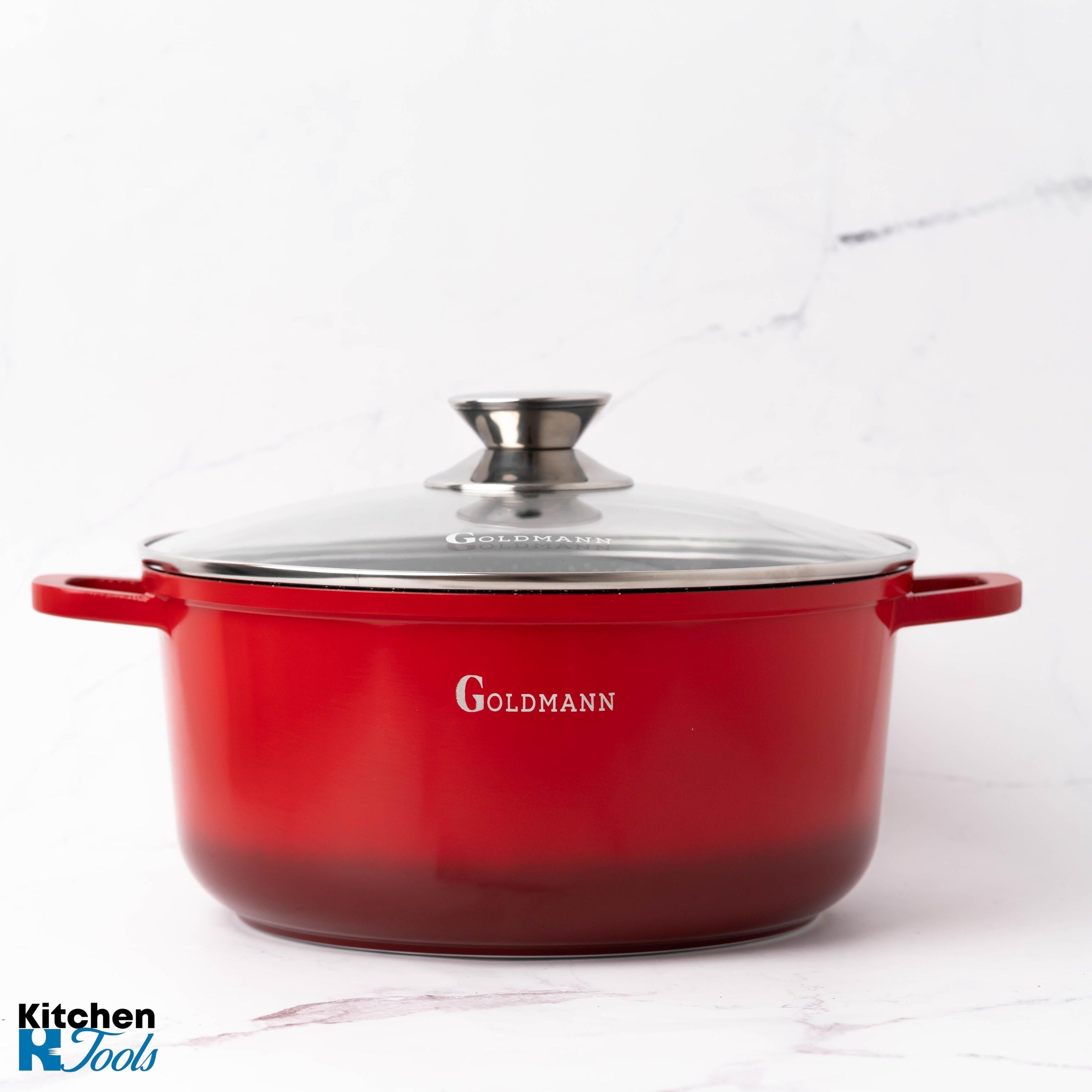 Cratiță marmorată 6.5L cu capac sticlă - Goldmann