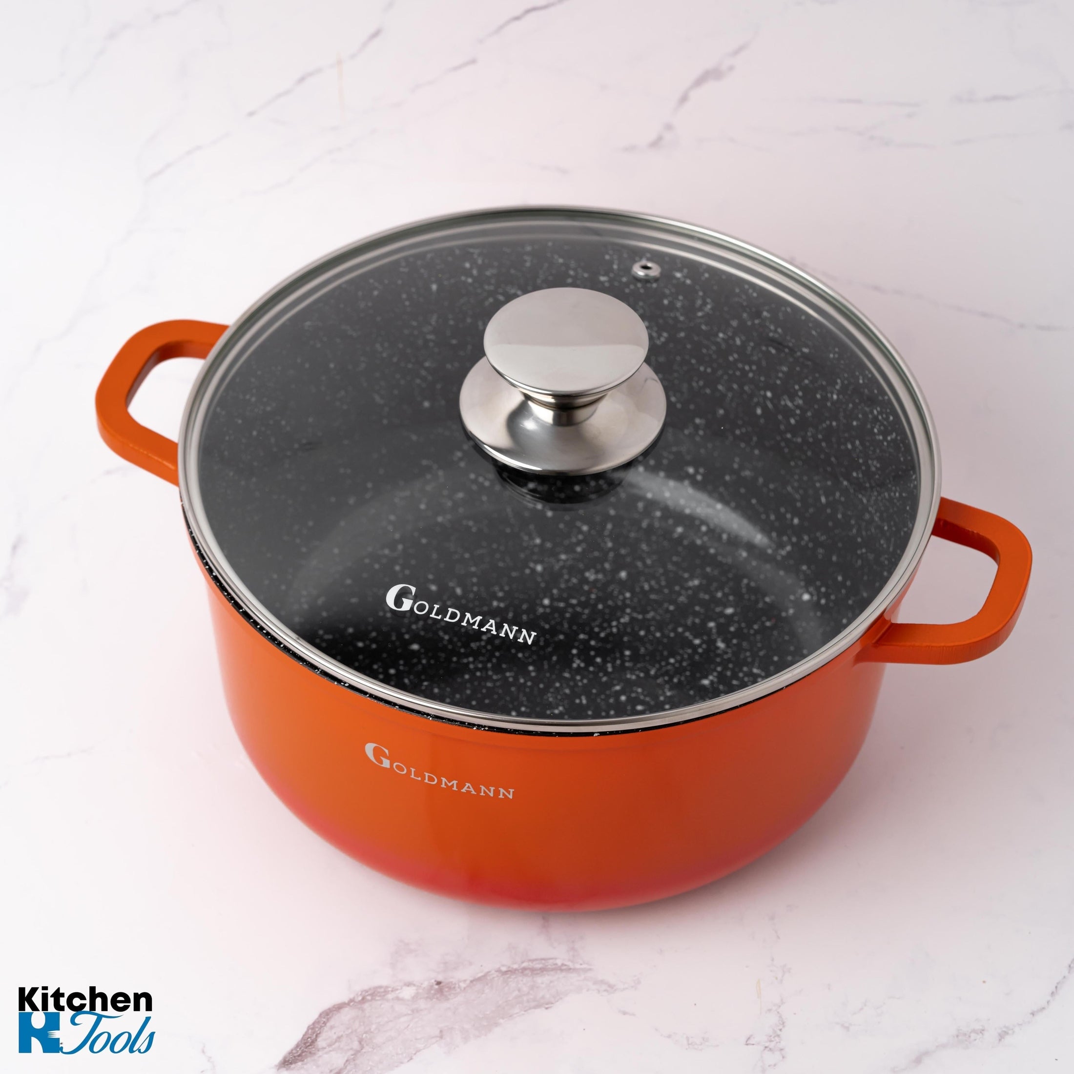 Cratita Marmorata Antiaderenta Goldmann 6.5L