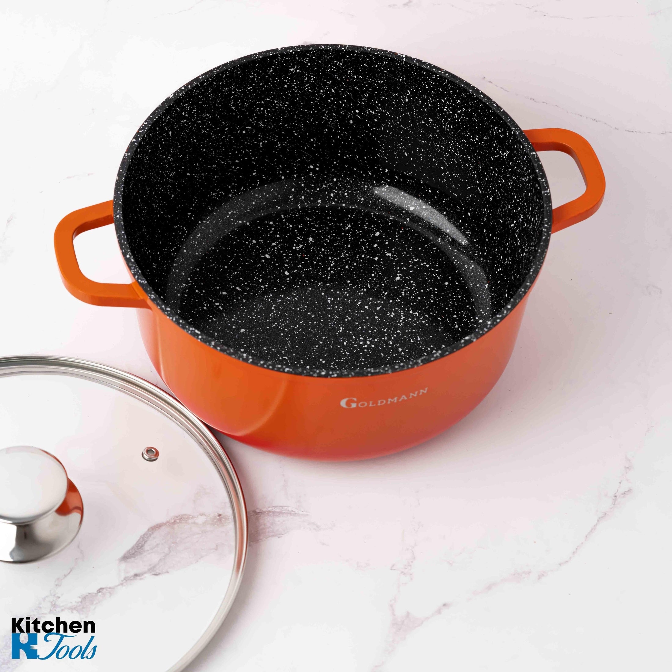 Cratita Marmorata Antiaderenta Goldmann 6.5L