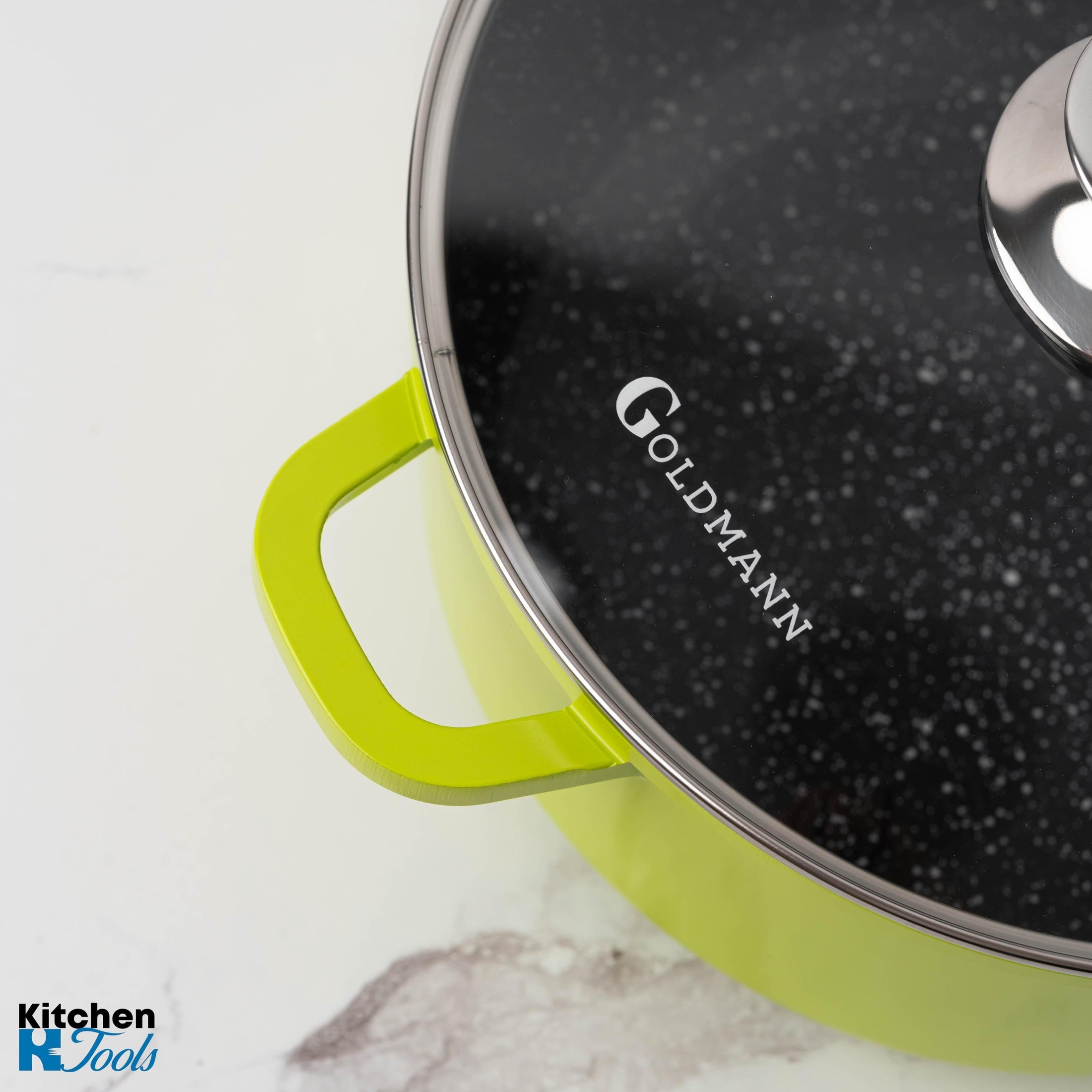 Cratită Marmorată Verde 2.3L cu Capac