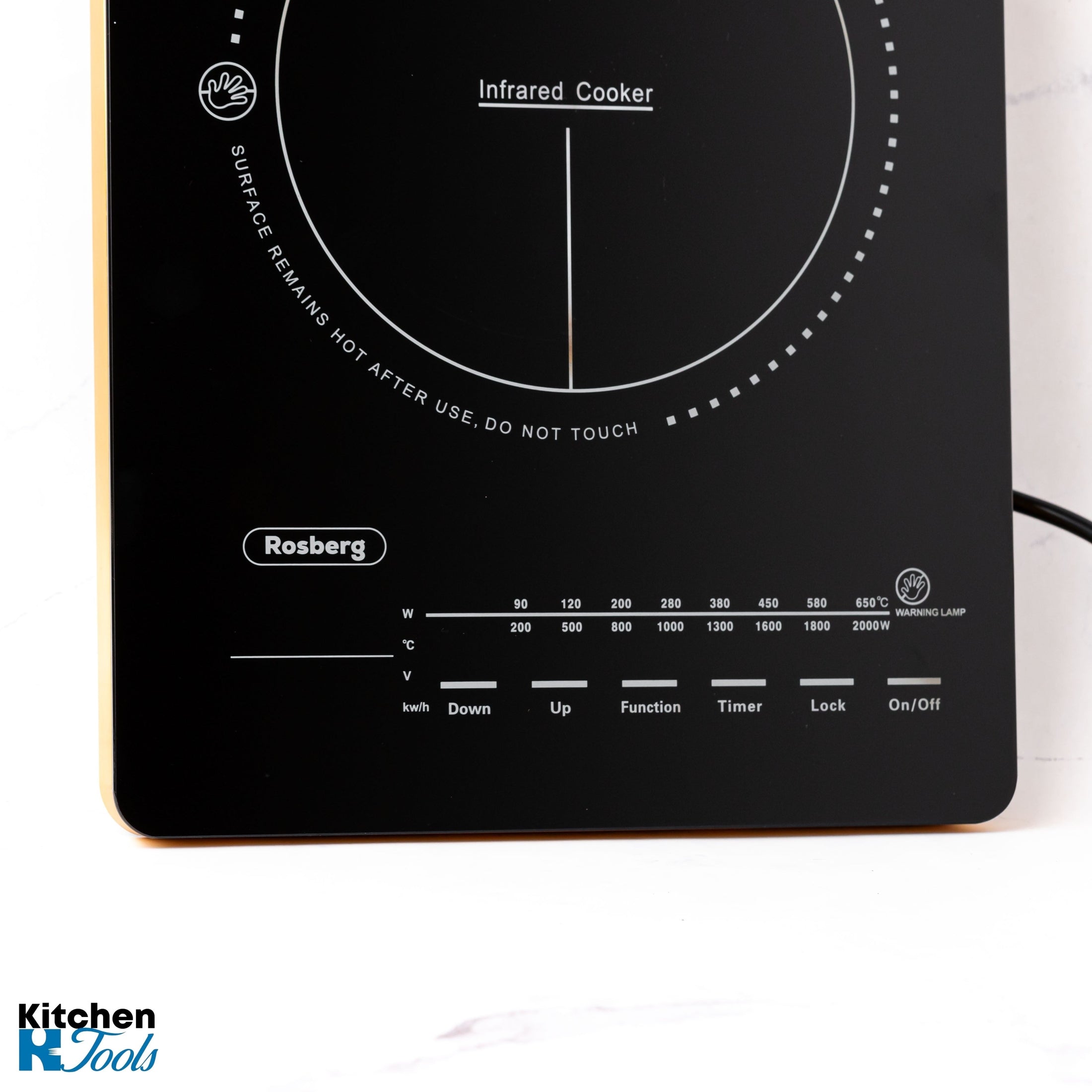 Plita vitroceramica Rosberg cu 10 trepte 2000W