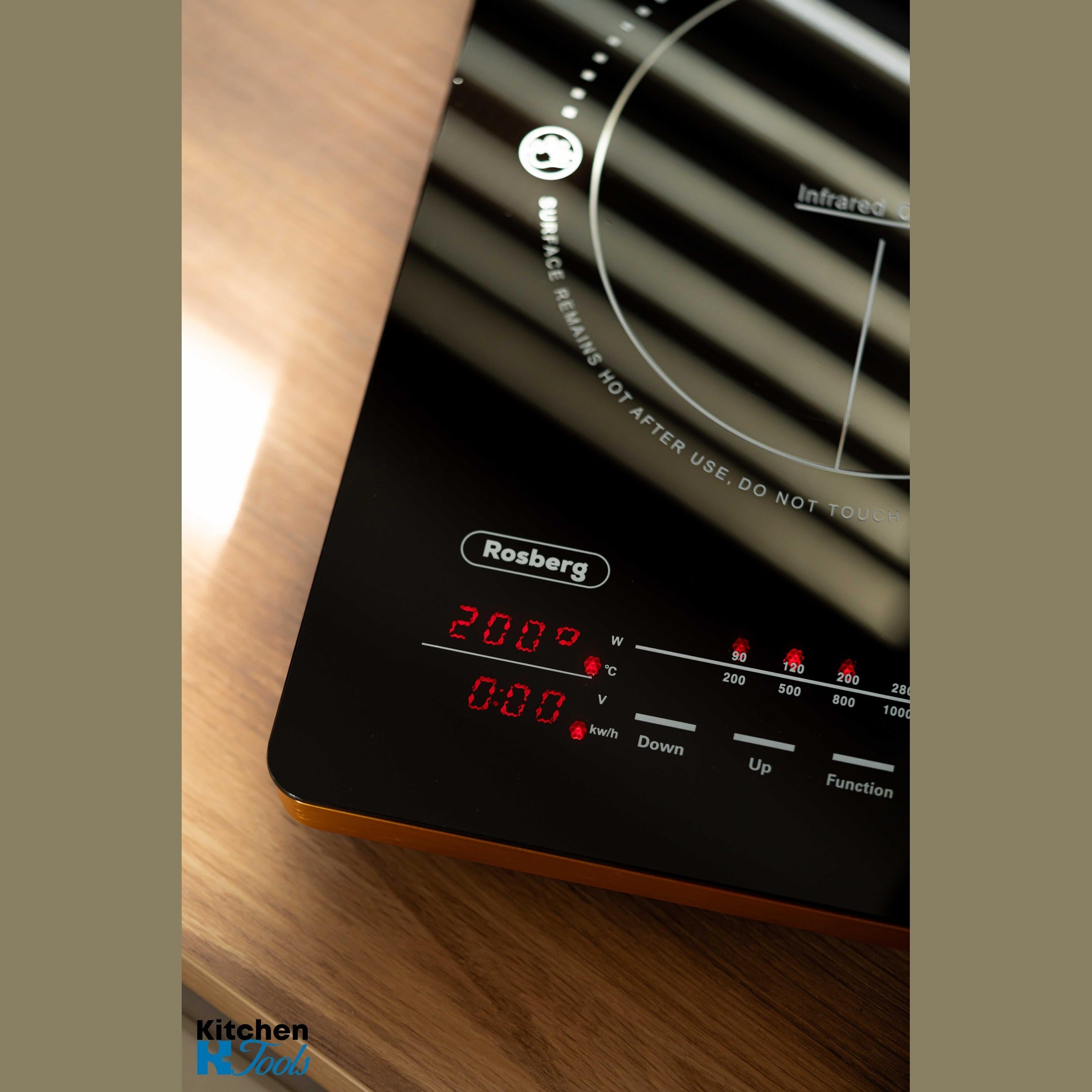 Plita vitroceramica Rosberg cu 10 trepte 2000W