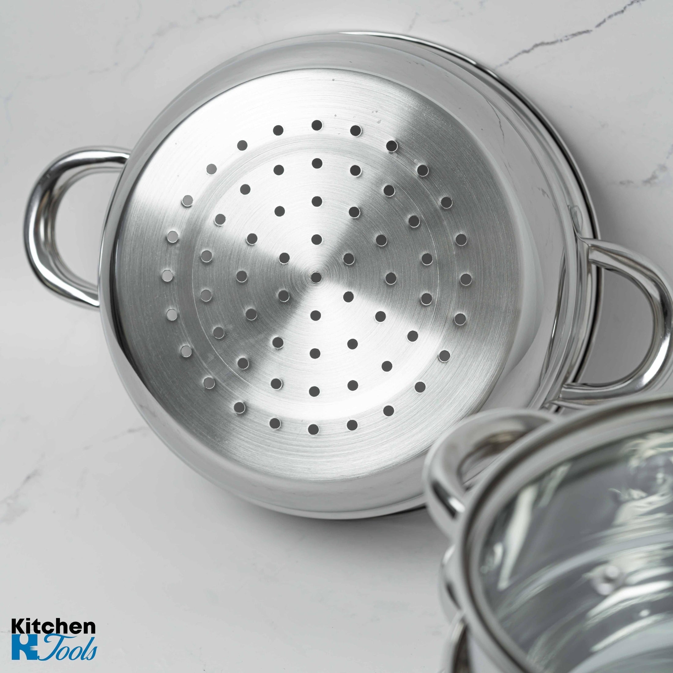 Set de gatit sub aburi din inox, 5 piese, 2.5L