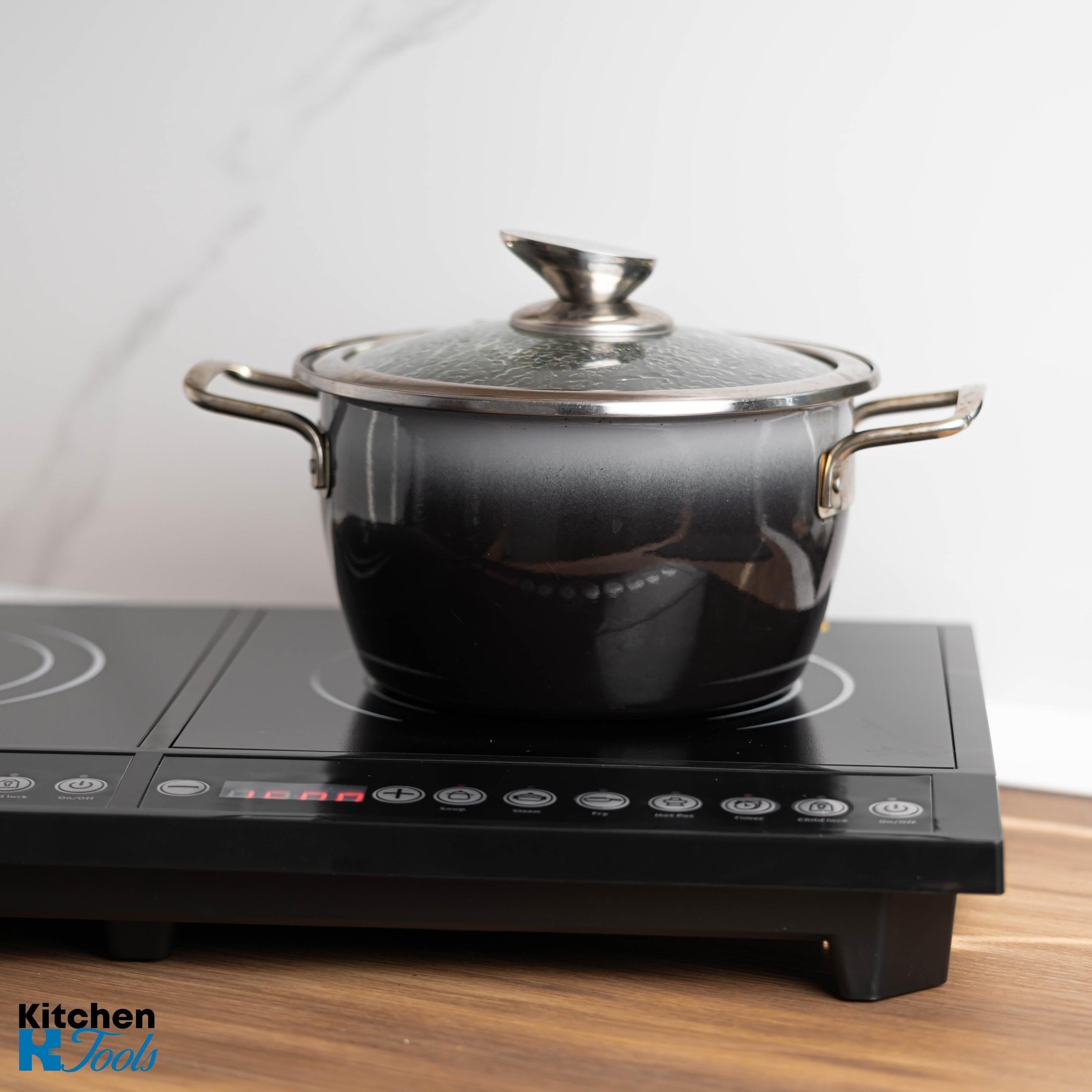 Plita dubla cu inductie Rosberg, 4000W, Negru