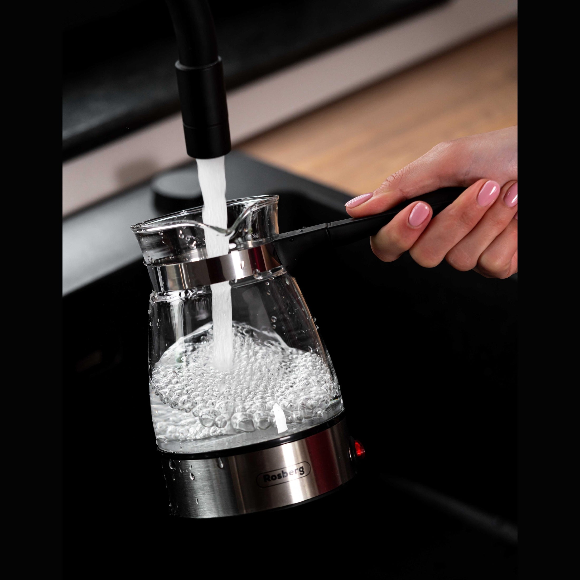 Ibric electric Rosberg 600W Sticla/Inox