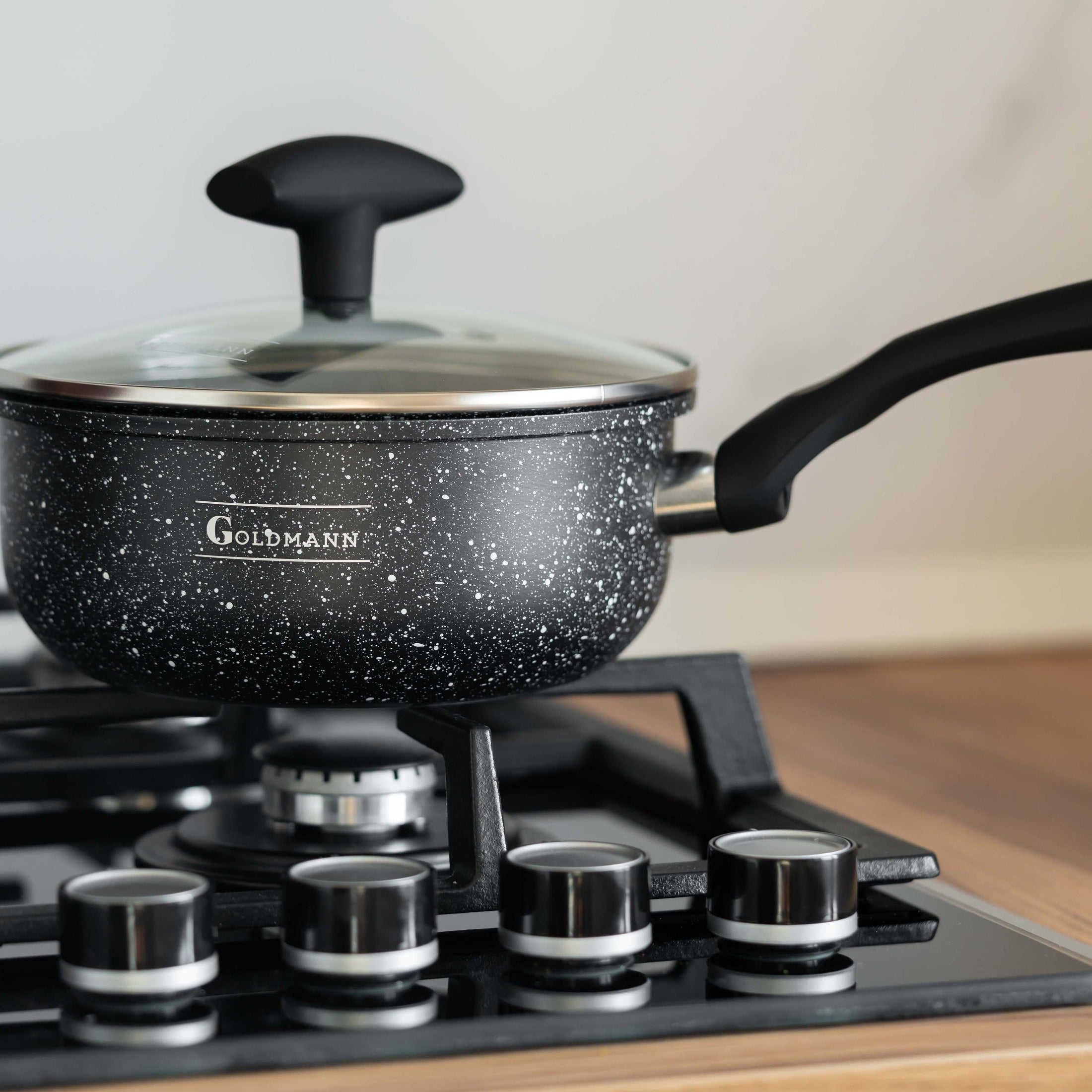 Cratită sos acoperire ceramica, maner soft touch