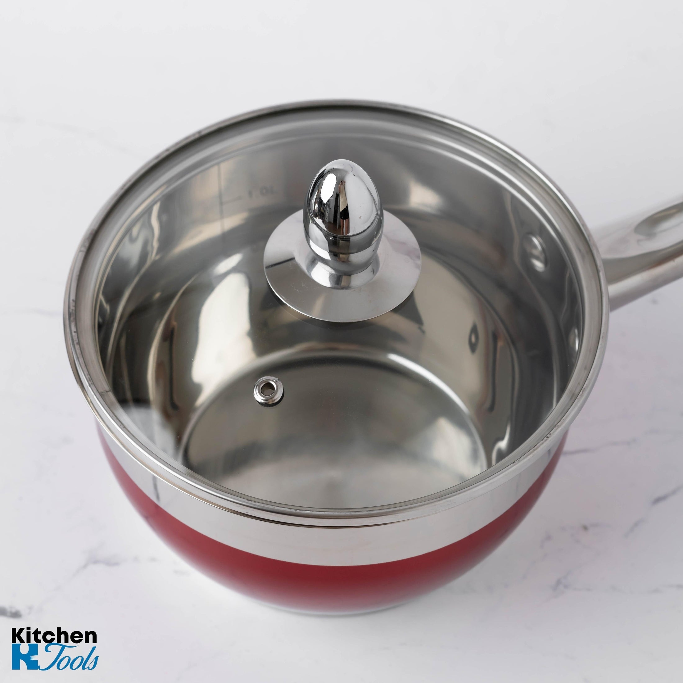 Set cratite inox 8 piese Bohmann Rosu