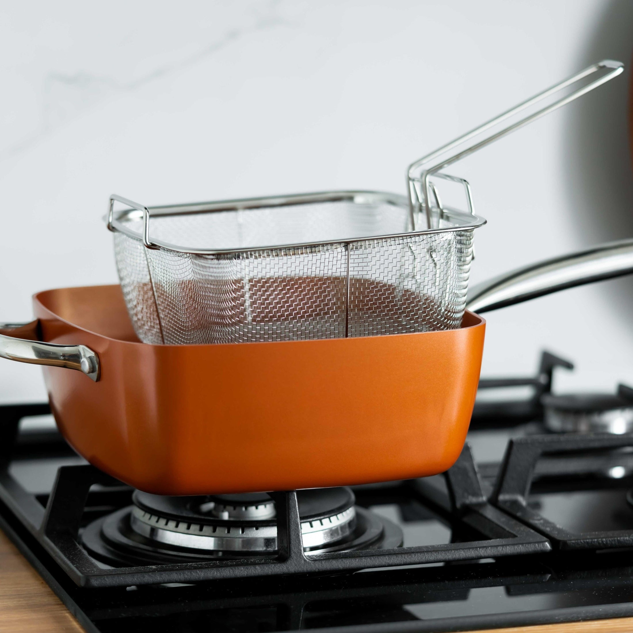 Set tigaie multifunctionala cupru Oliver Voltz 4.5L