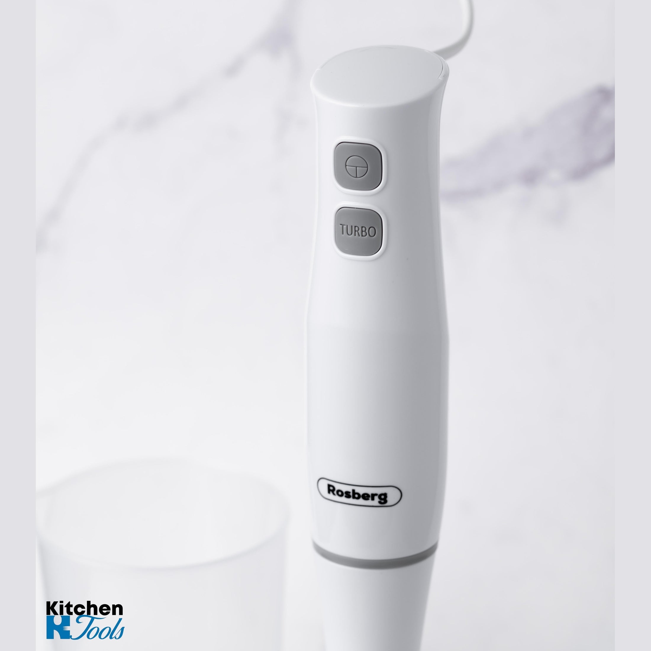 Blender Vertical Rosberg cu Pahar 700ml, Alb