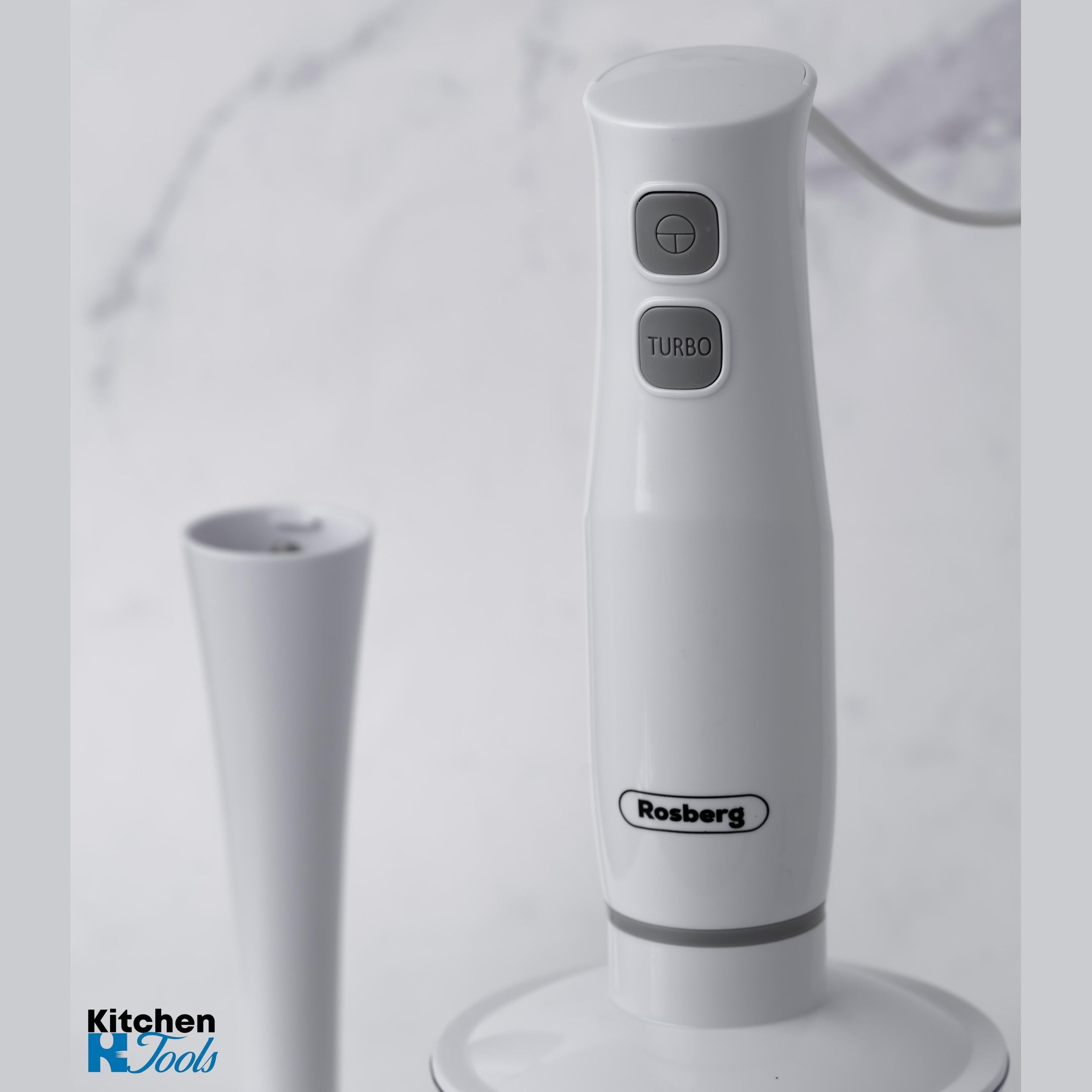 Blender și Tocator Rosberg 2in1, Alb, 400W