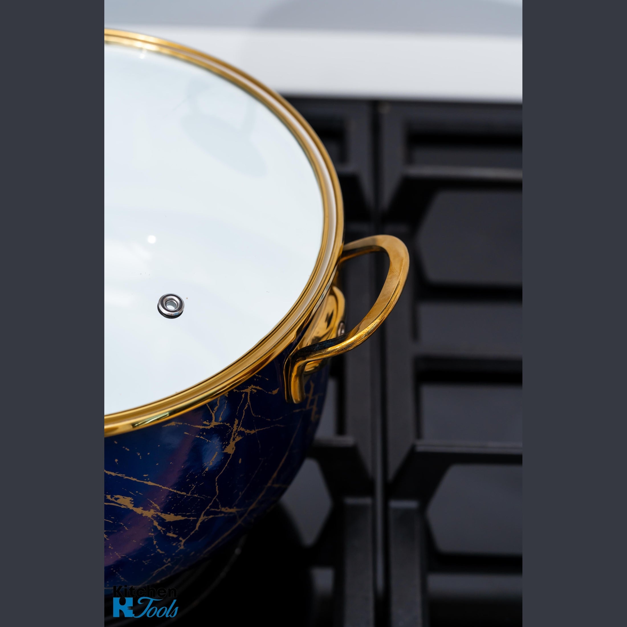 Cratiță Emailată Goldmann Albastră 24x15cm, 6.2L