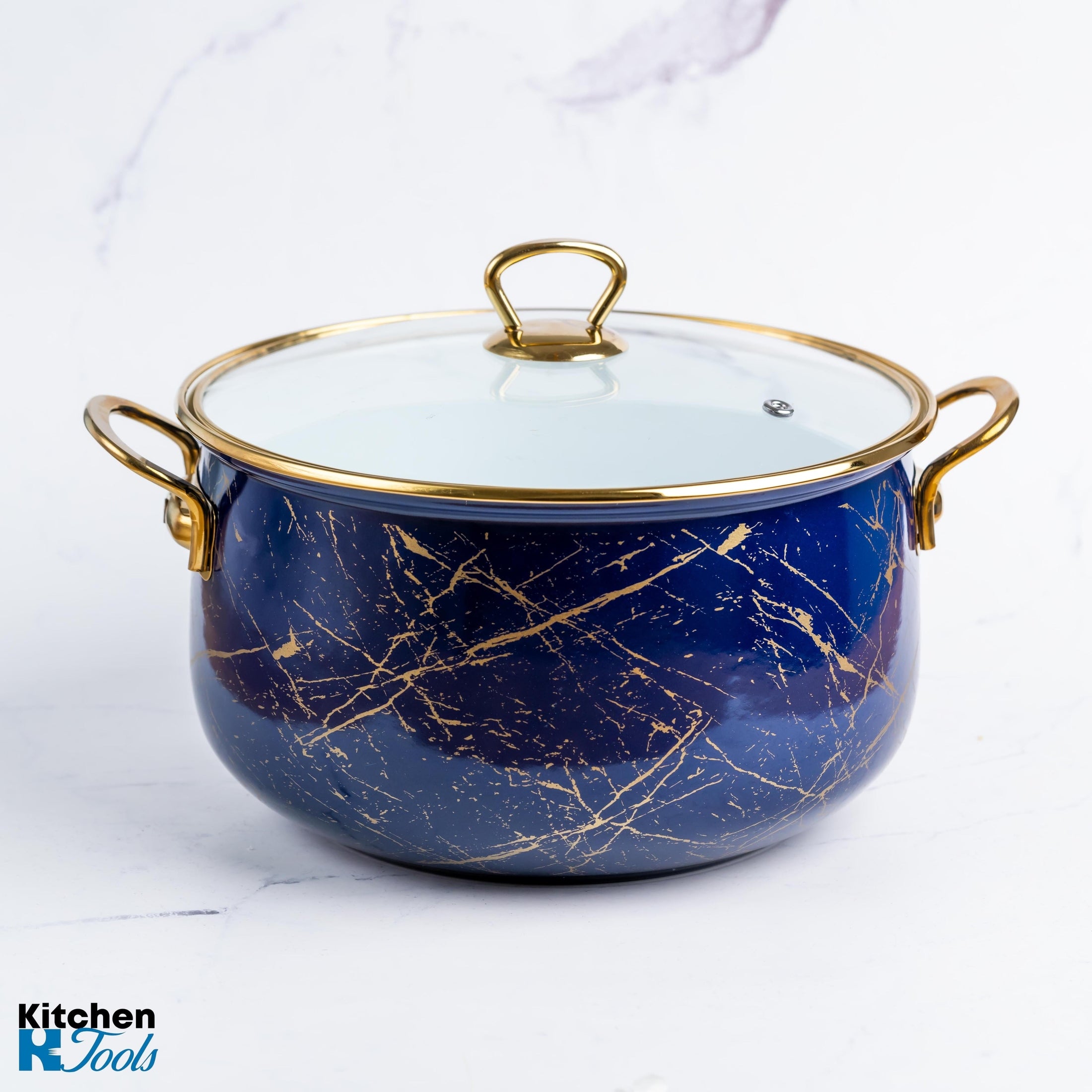 Cratiță Emailată Goldmann Albastră 24x15cm, 6.2L