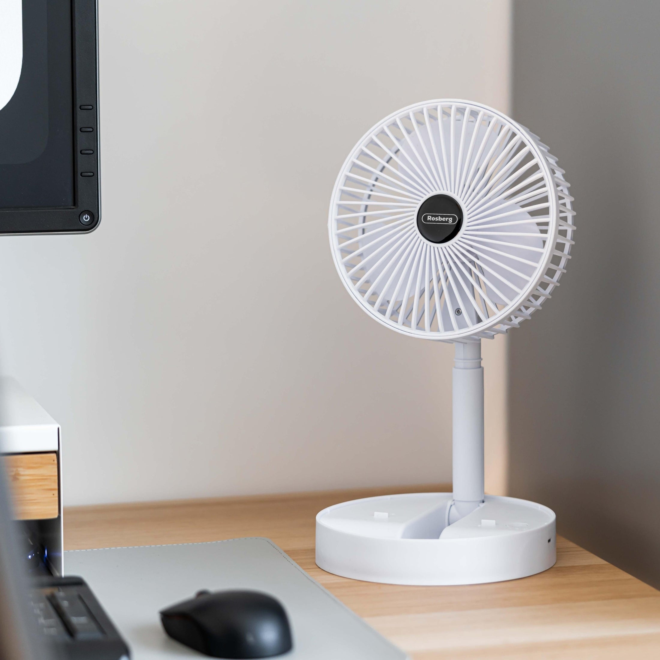 Ventilator Rosberg USB birou, 3 trepte viteza, silentios