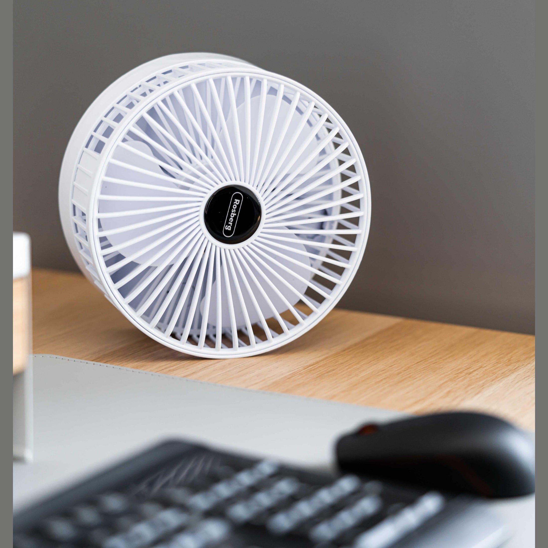 Ventilator Rosberg USB birou, 3 trepte viteza, silentios