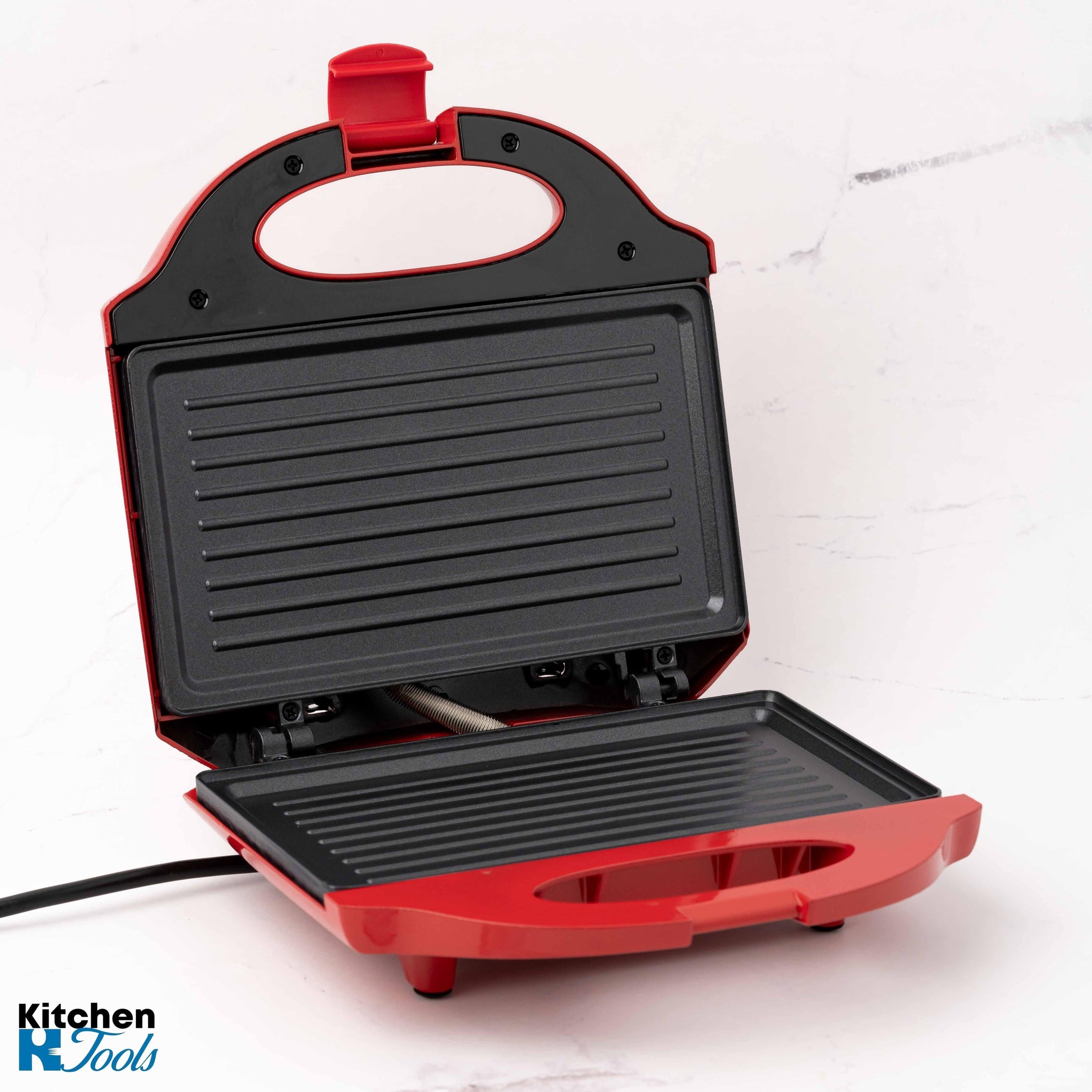 Sandwich Maker Rosberg, roșu, 750W, plăci antiaderente