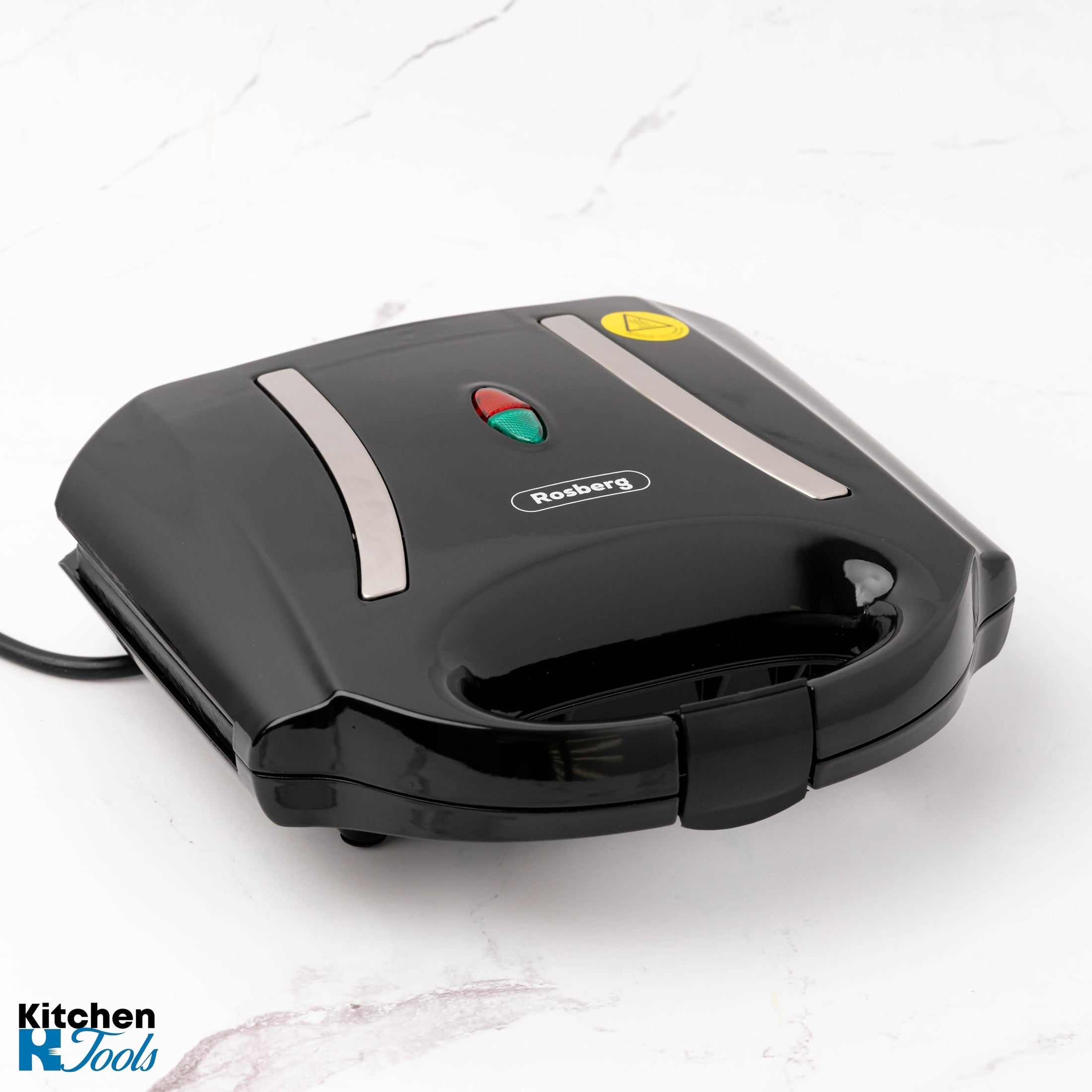 Sandwich Maker Rosberg Negru, 750W, 2 Sandwich-uri