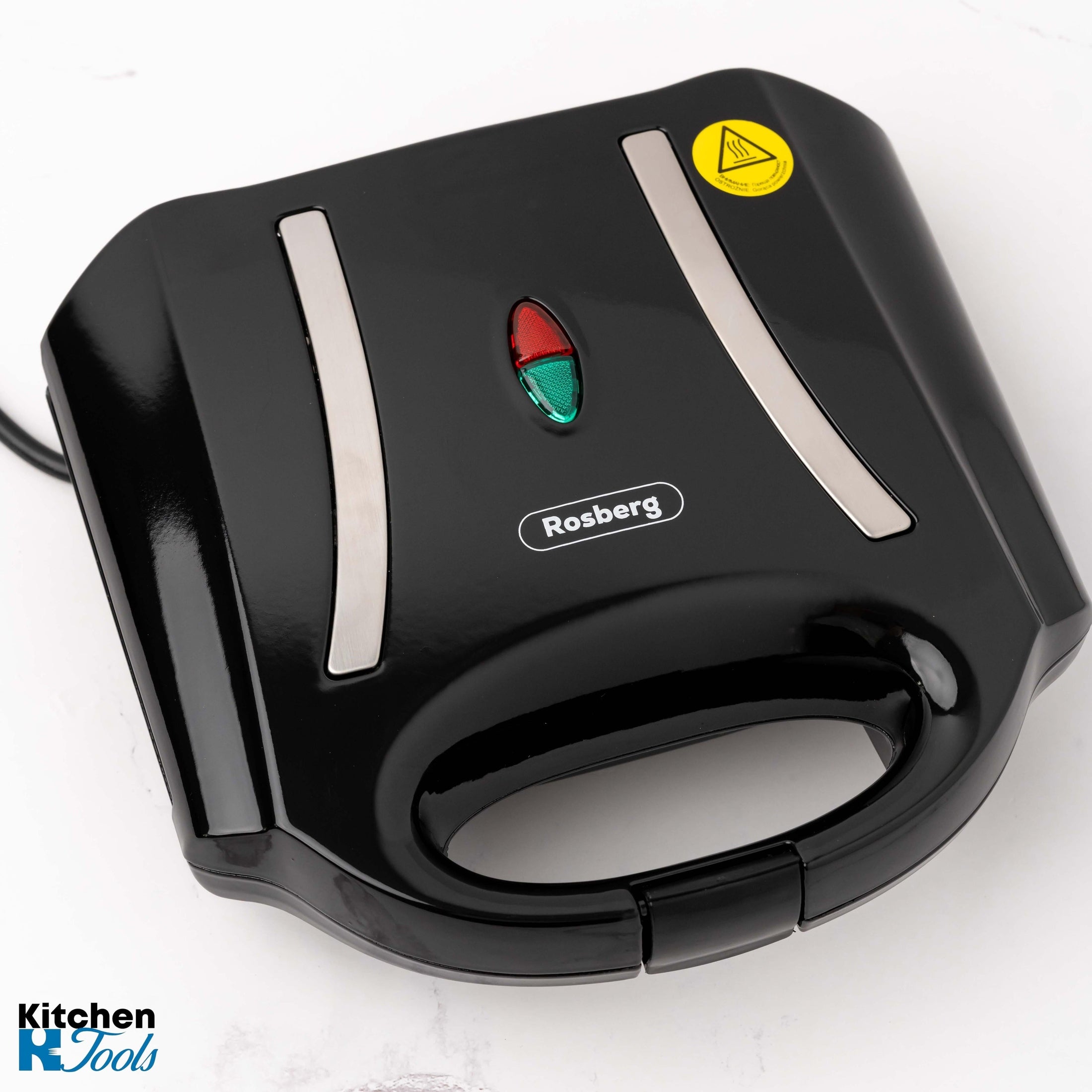 Sandwich Maker Rosberg Negru, 750W, 2 Sandwich-uri