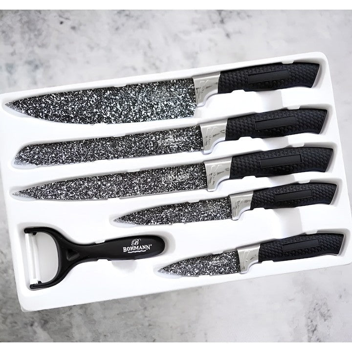 Set cutite Bohmann 6 piese, maner confortabil