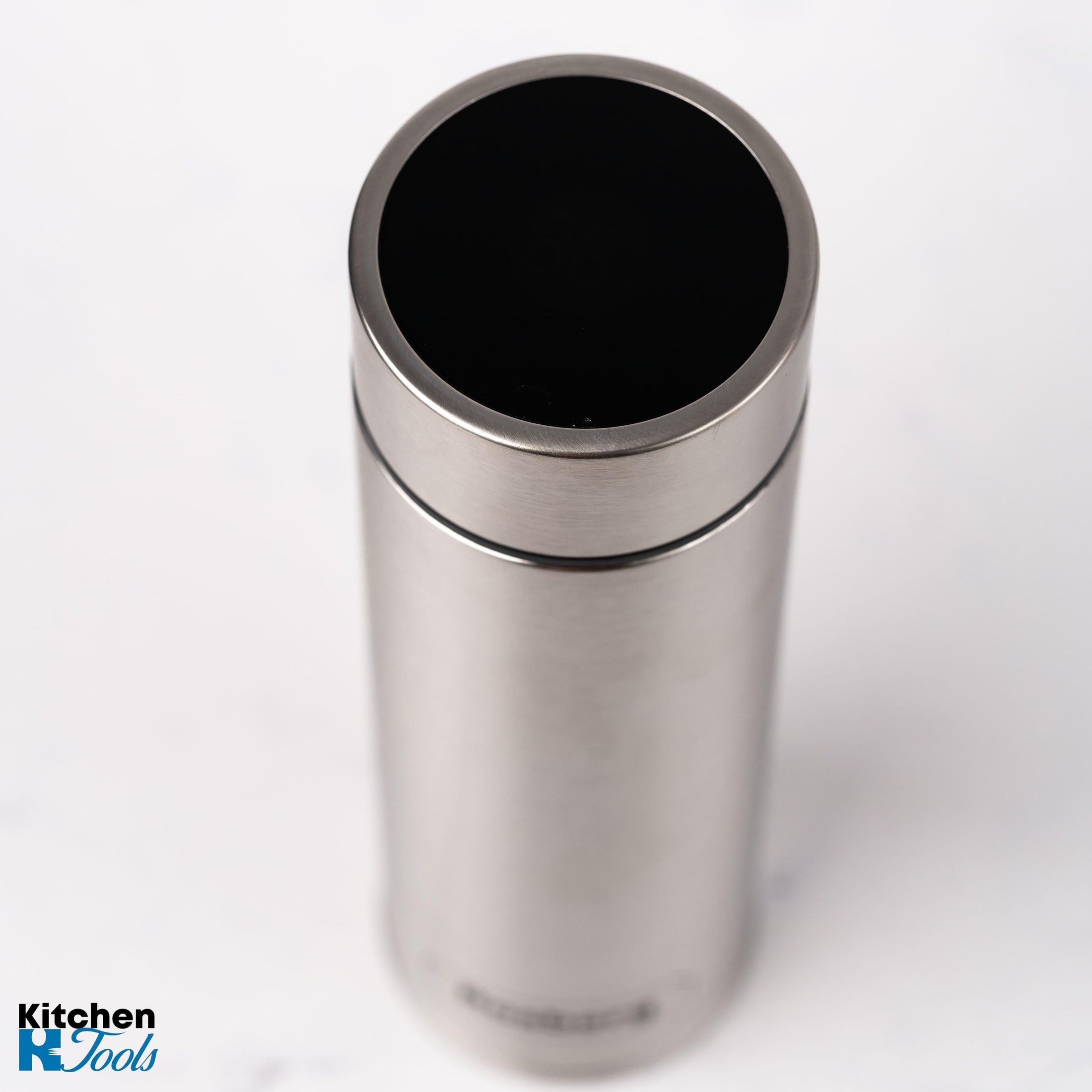 Termos Rosberg 500ml, gri metalic cu afișaj LED