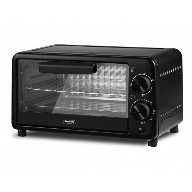 Mini Cuptor Electric Rosberg, 9L, 800W, Negru