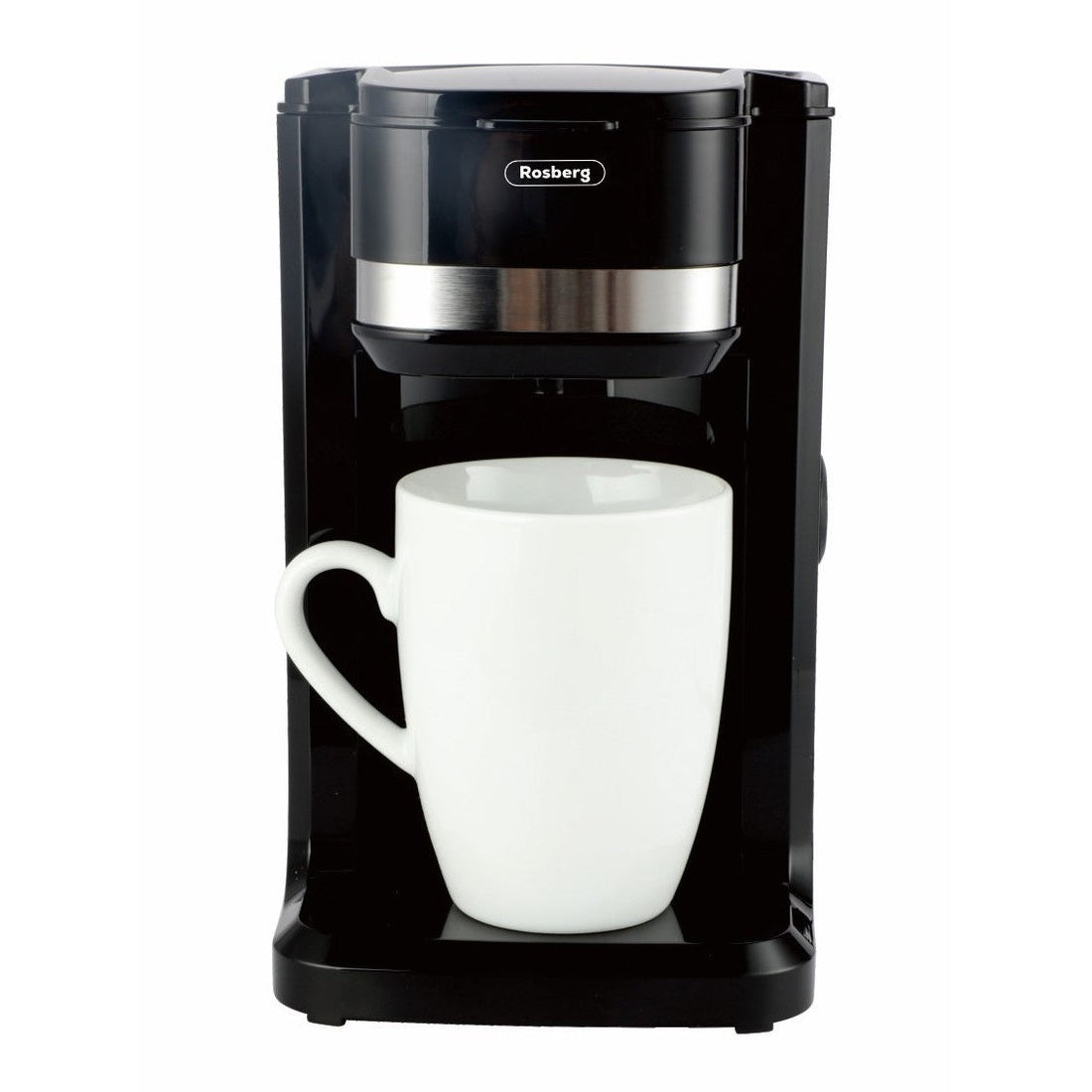 Espressor electric Rosberg, negru, 150ml capacitate