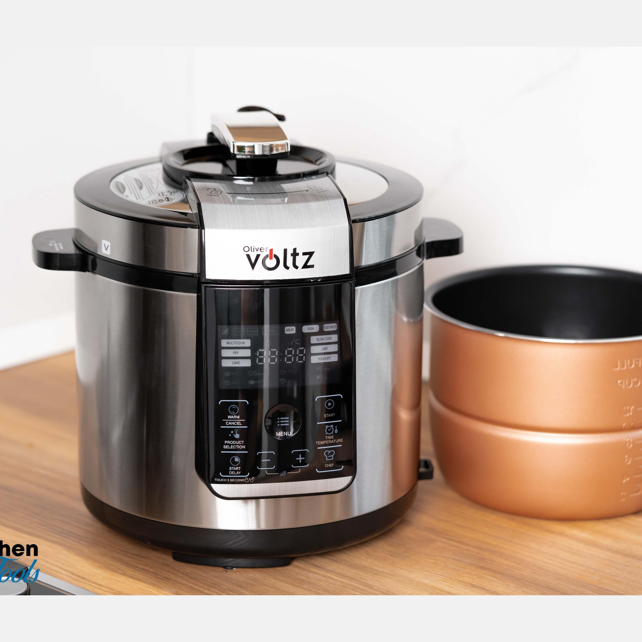 Multicooker Inox 6L, 9 Programe, 1000W Rosberg