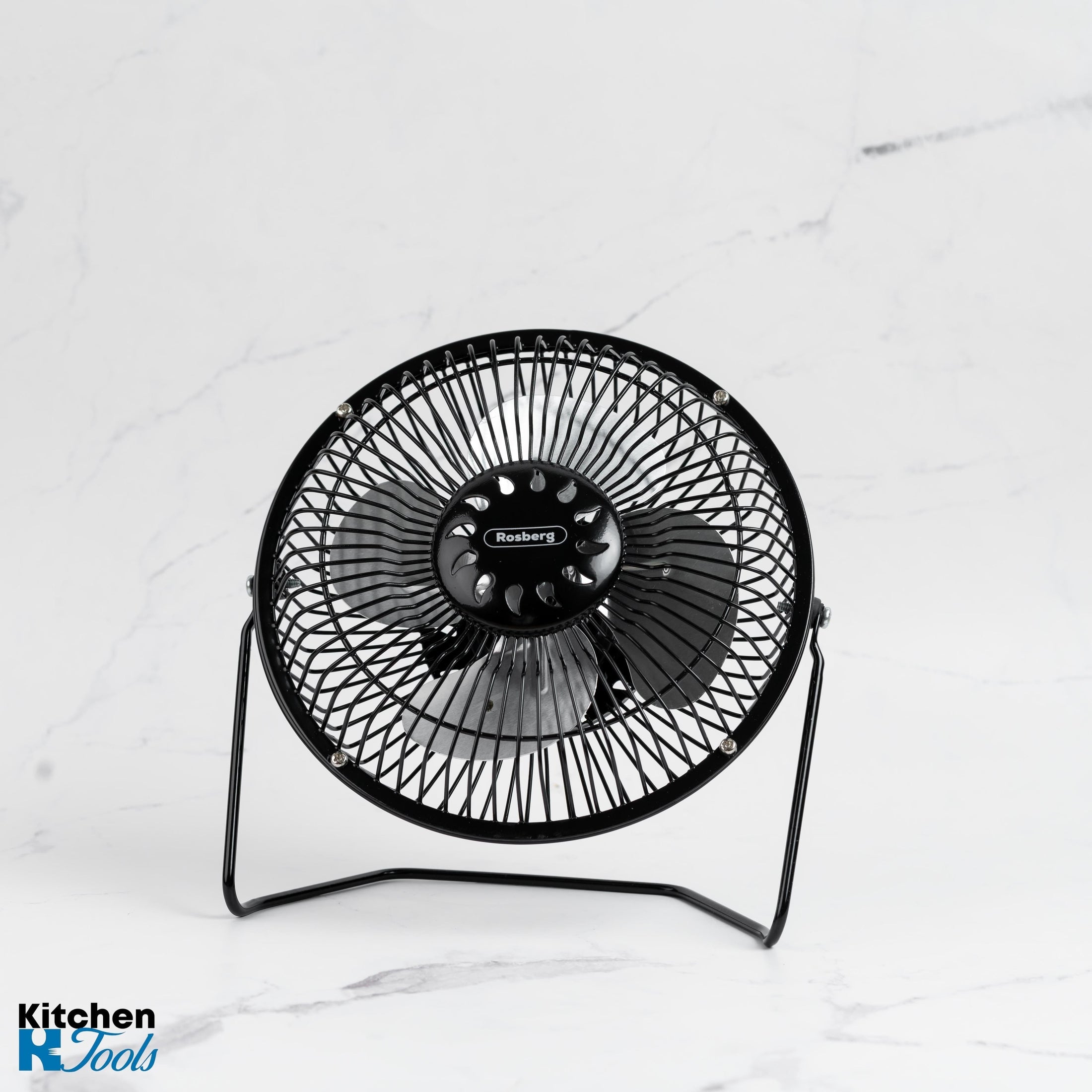 Ventilator USB Rosberg 14 cm, Negru, ideal pentru birou