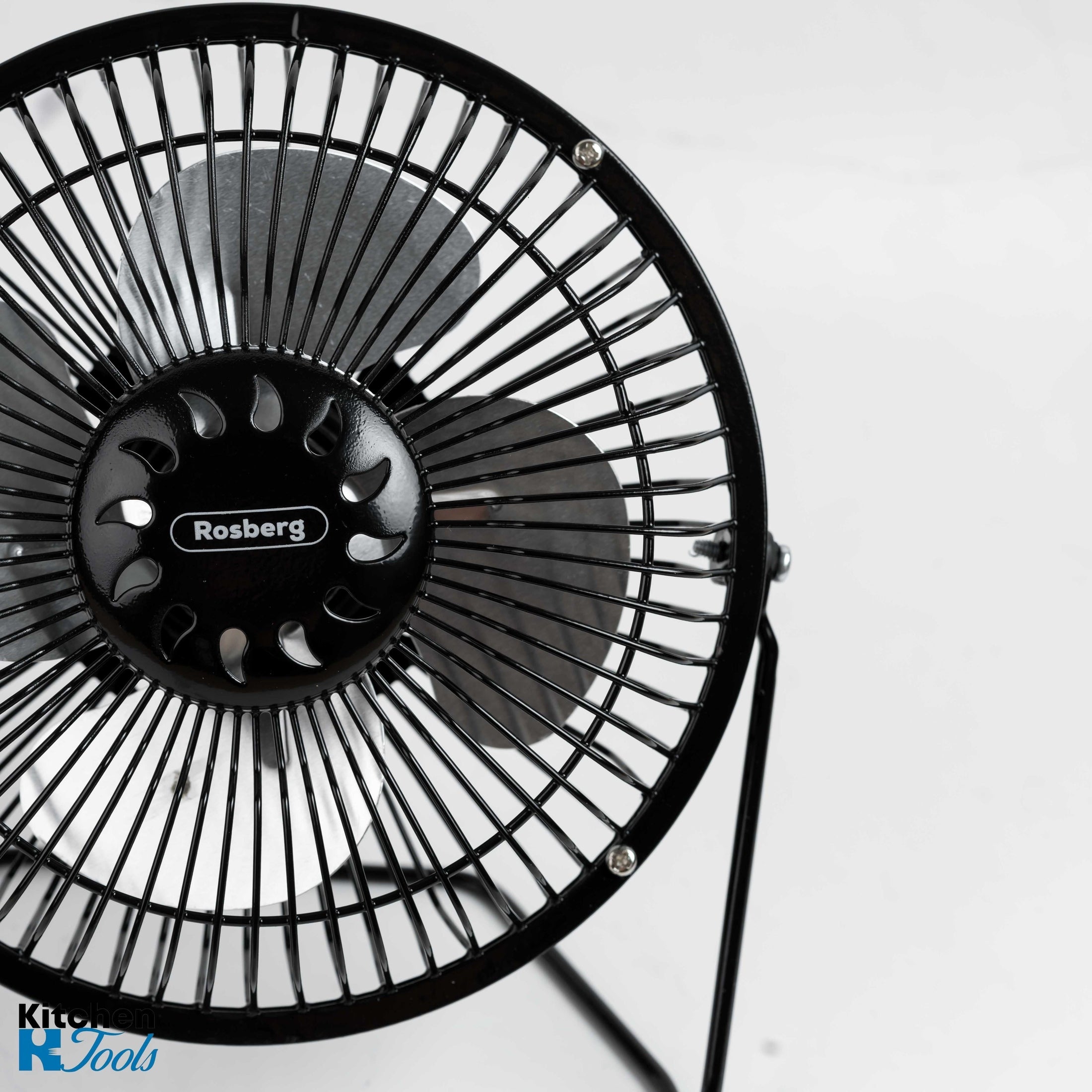 Ventilator USB Rosberg 14 cm, Negru, ideal pentru birou