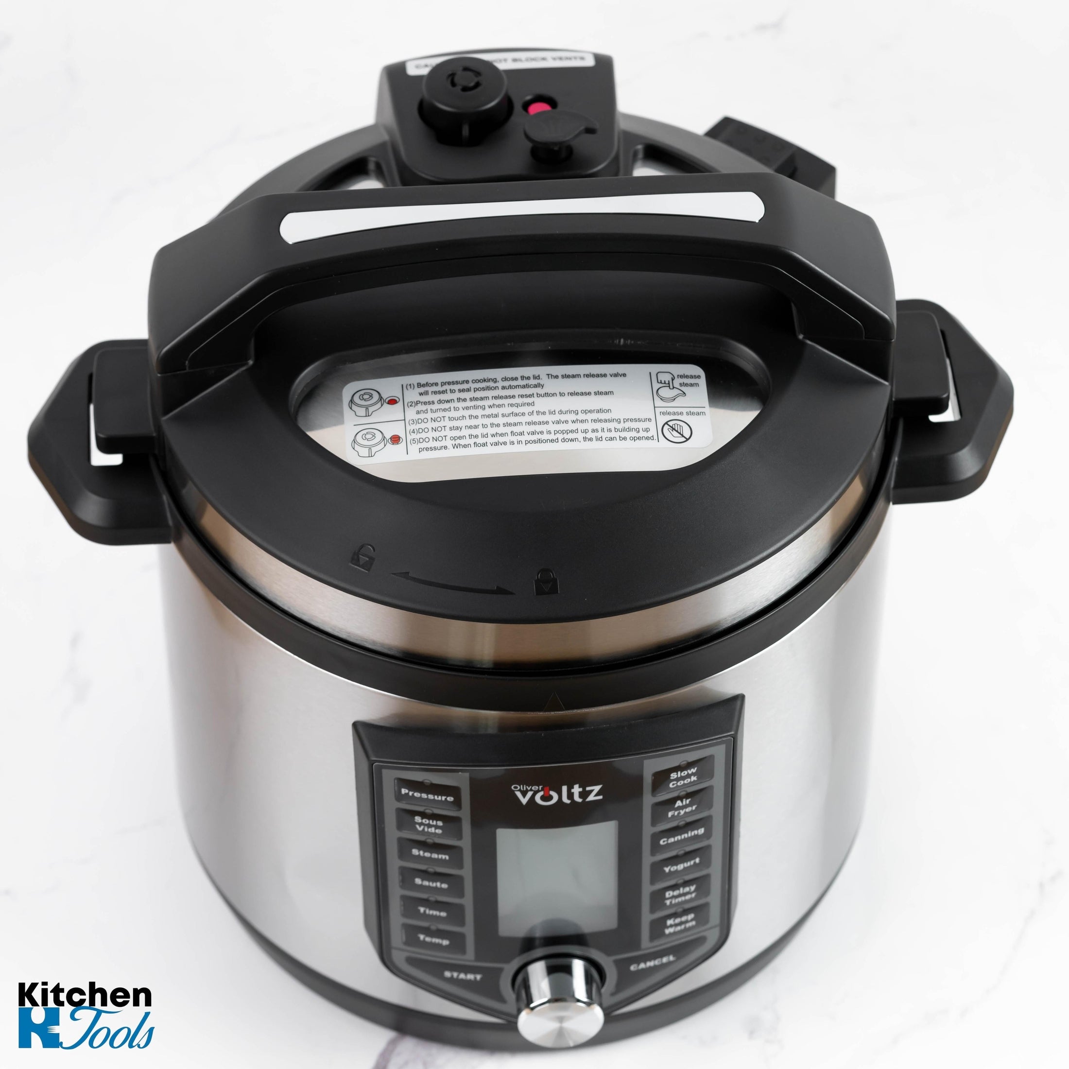 Oală sub presiune & Friteuză aer 2 în 1 Oliver Voltz