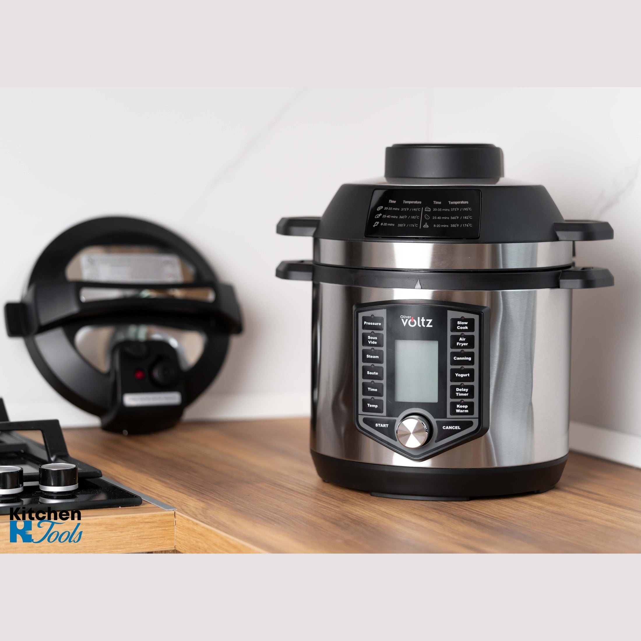 Oală sub presiune & Friteuză aer 2 în 1 Oliver Voltz