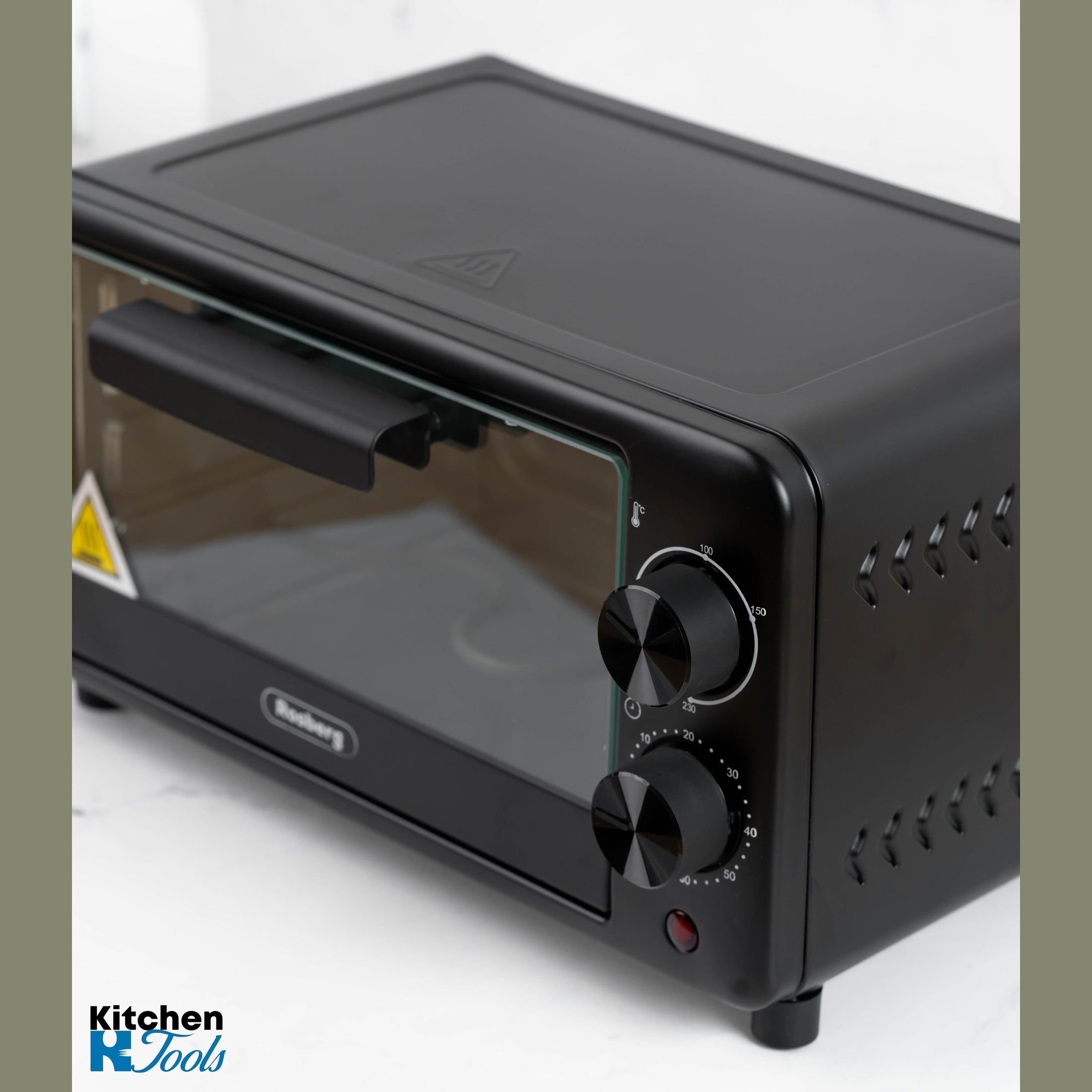 Mini cuptor electric Rosberg, negru, 9L capacitate