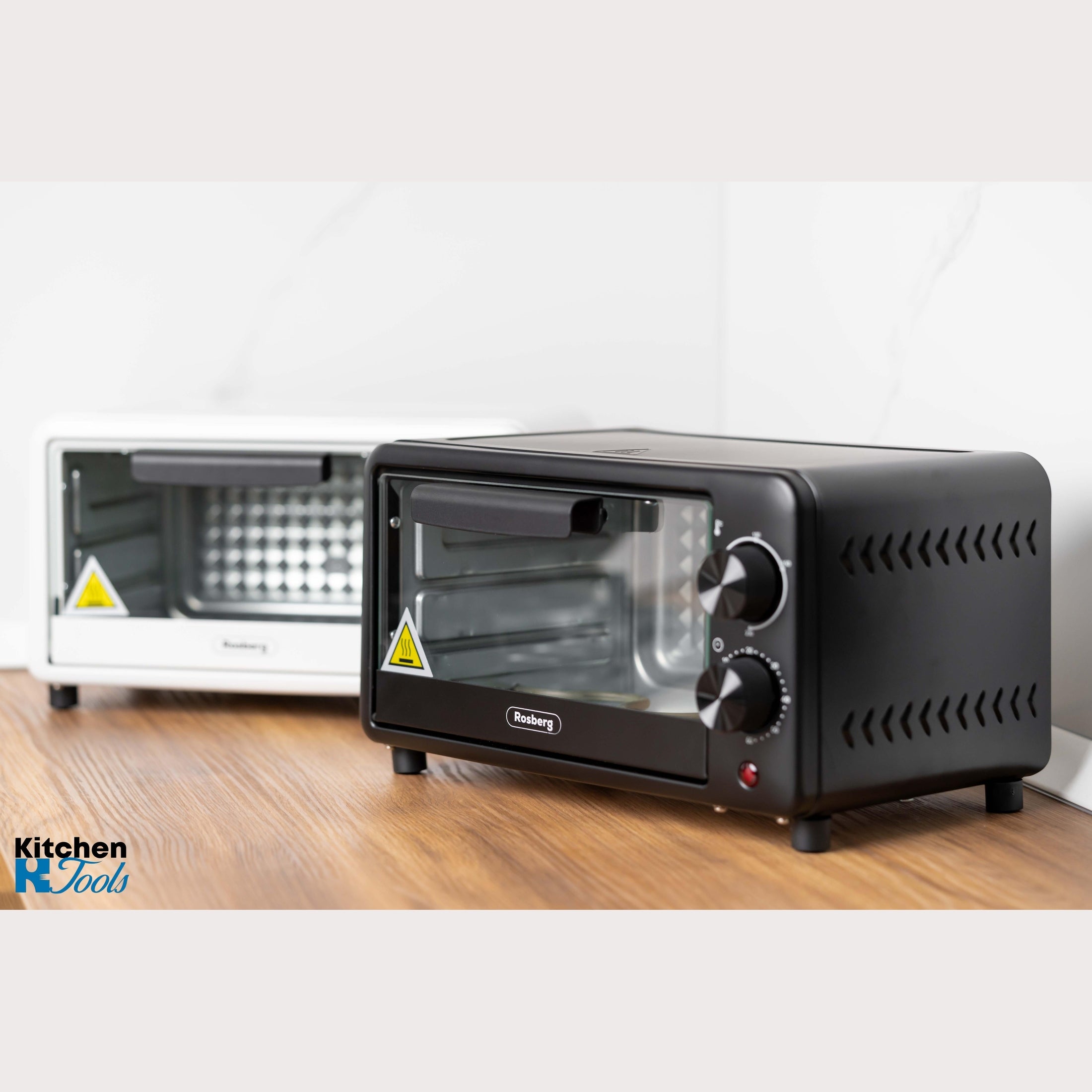 Mini cuptor electric Rosberg, negru, 9L capacitate